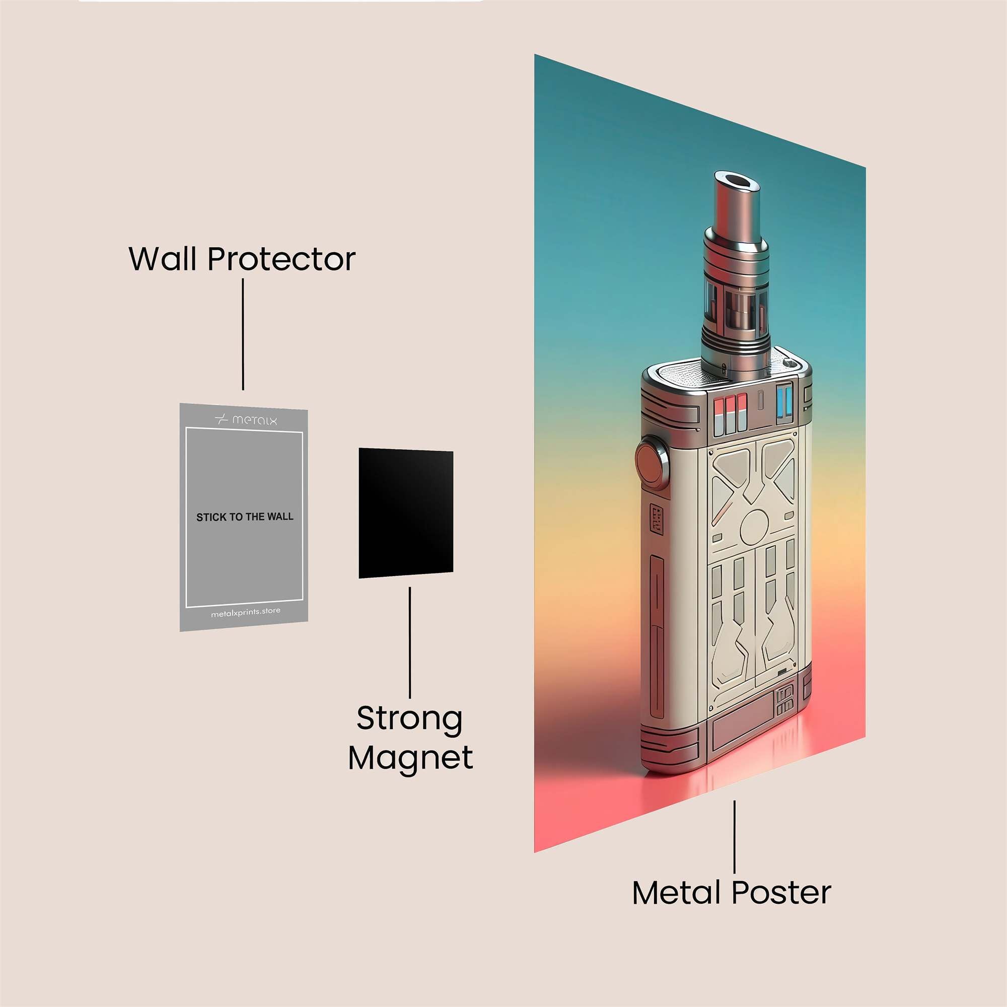 Vapor Odyssey Safe Wall Magnetic / M