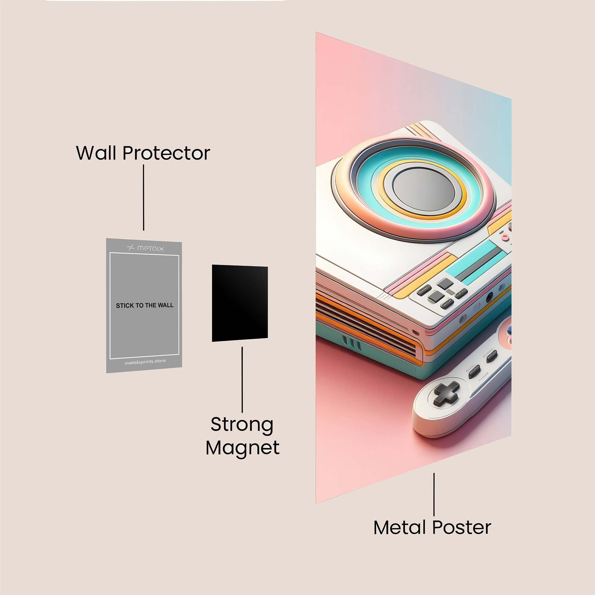 Retro Dream Safe Wall Magnetic / M