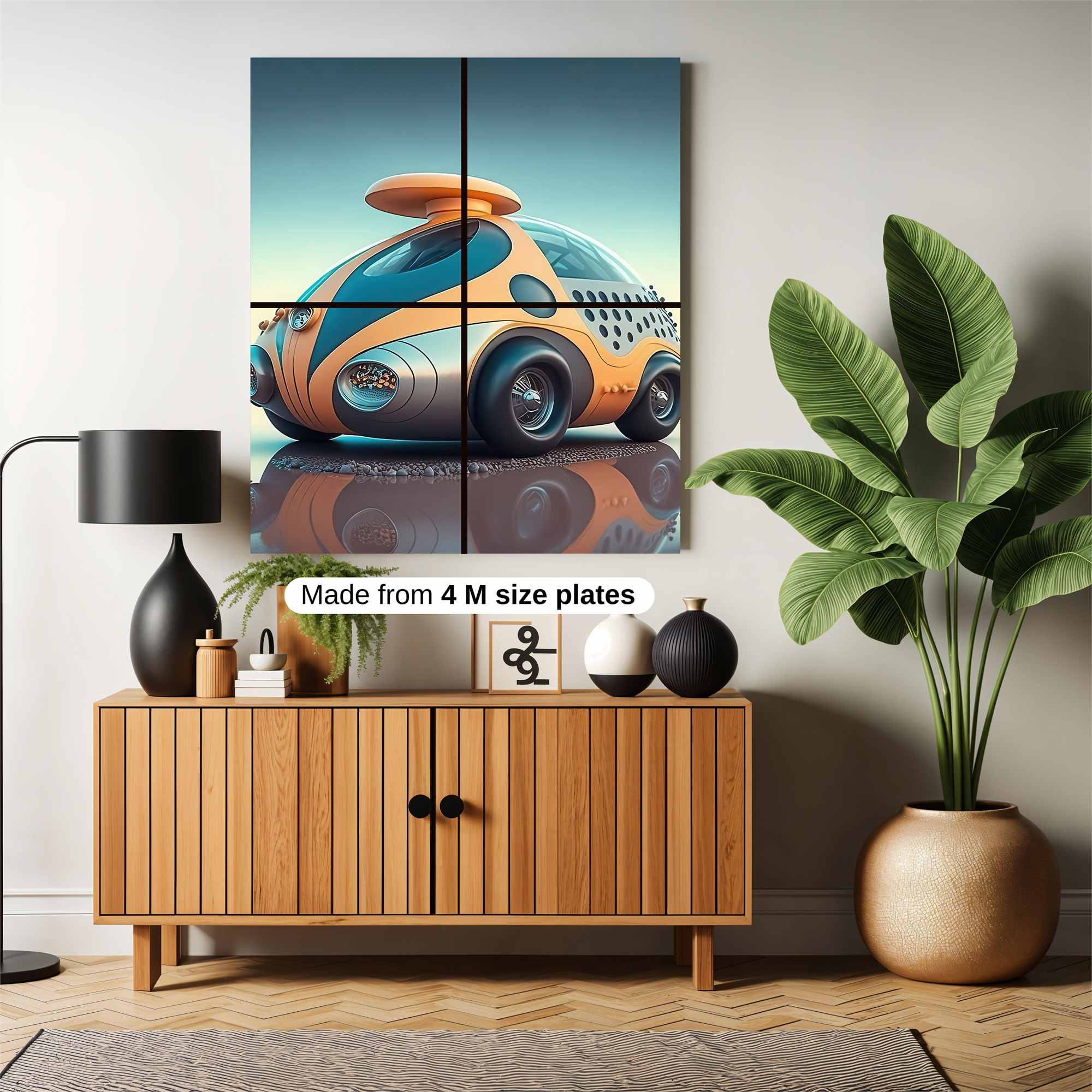 Retro Whimsy Safe Wall Magnetic / M