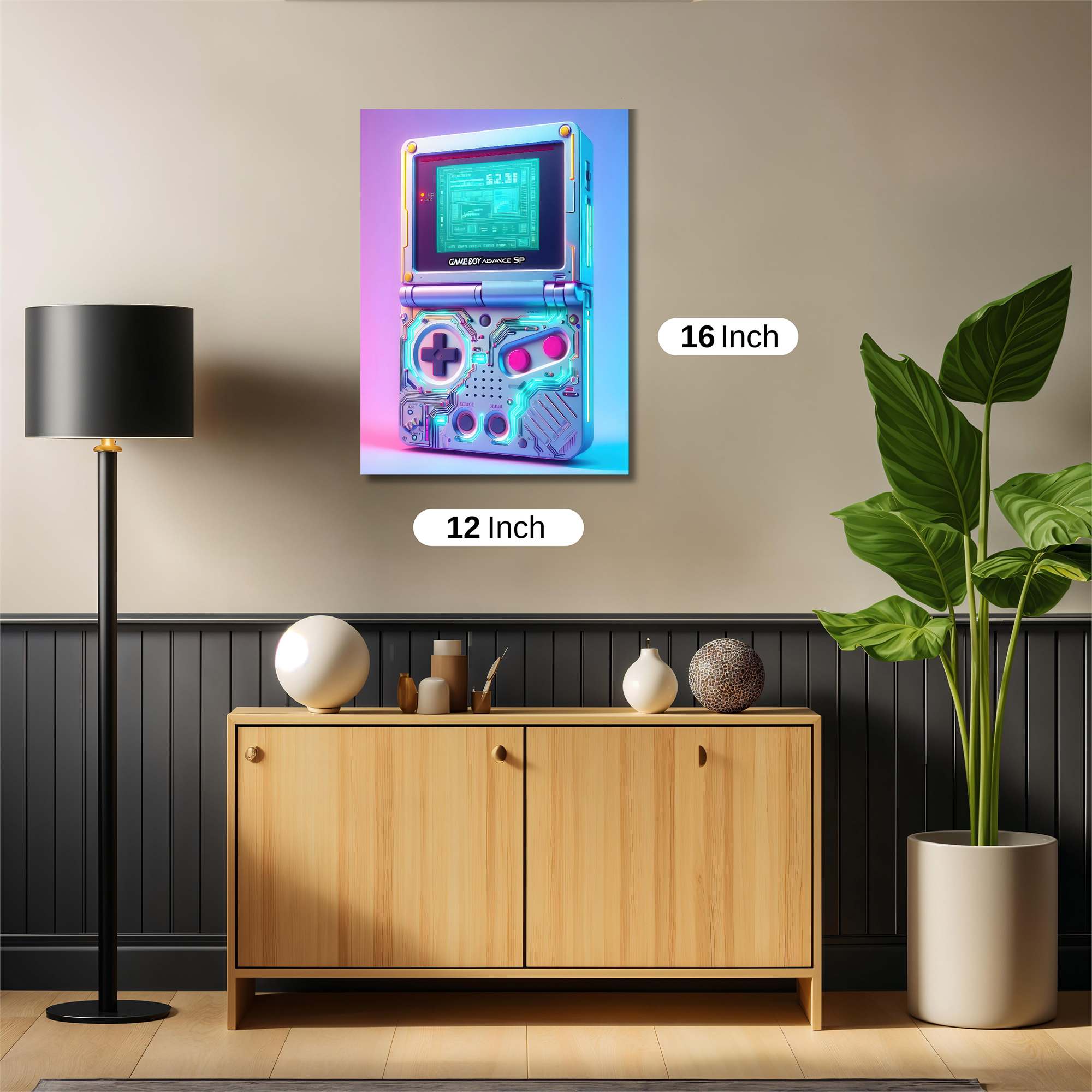 Gameboy Futuristic Safe Wall Magnetic / M