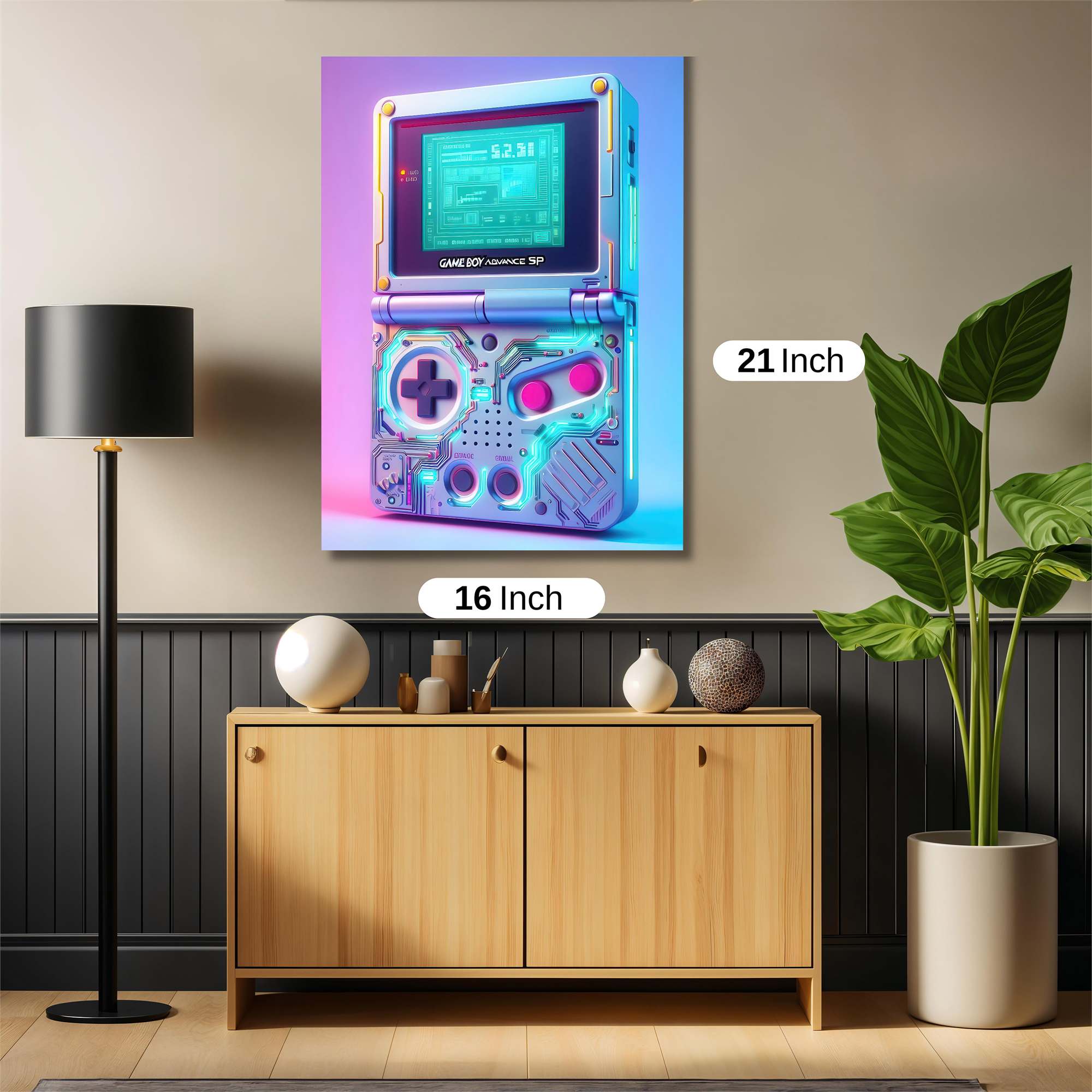 Gameboy Futuristic Safe Wall Magnetic / M