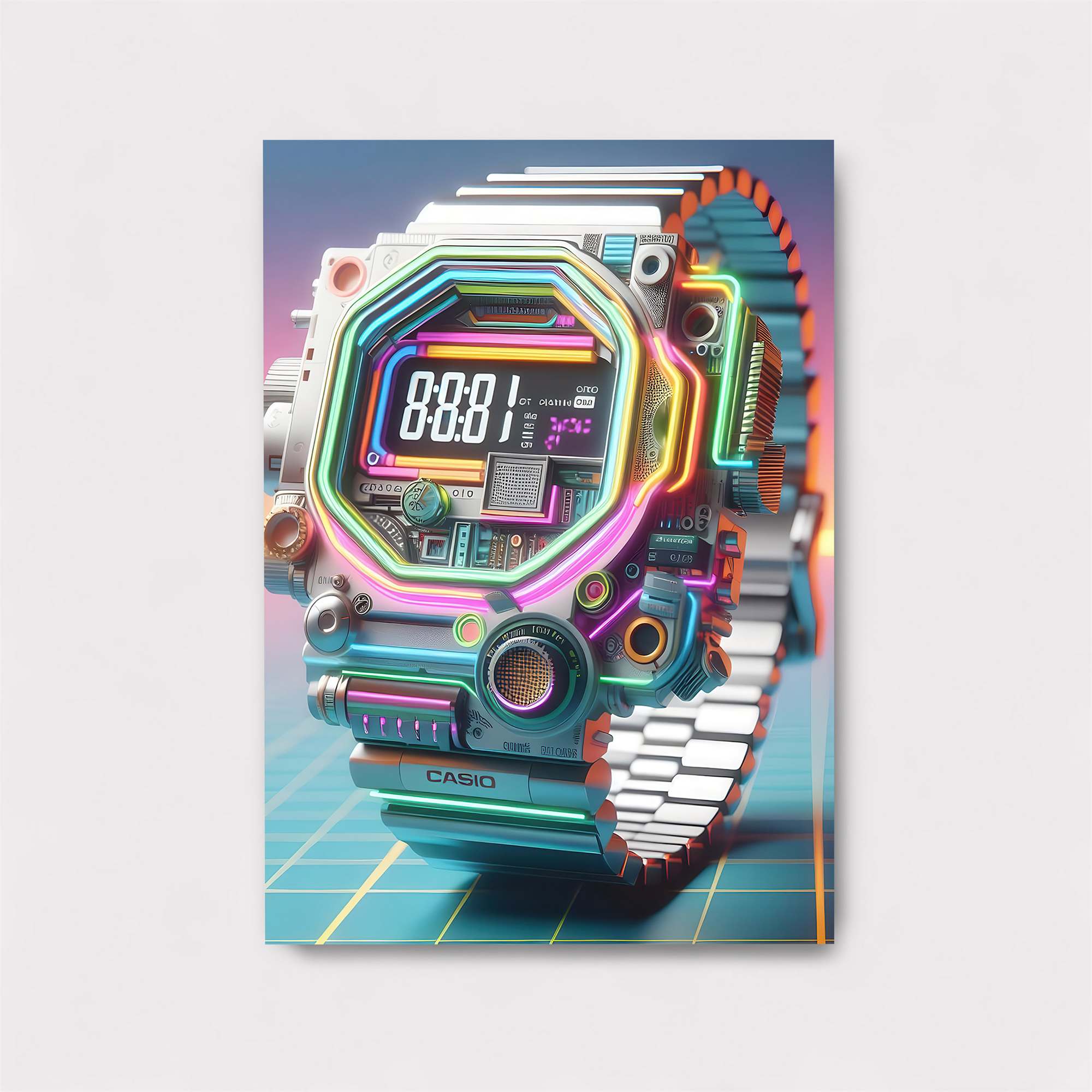 Casio Cyberpunk Safe Wall Magnetic / M