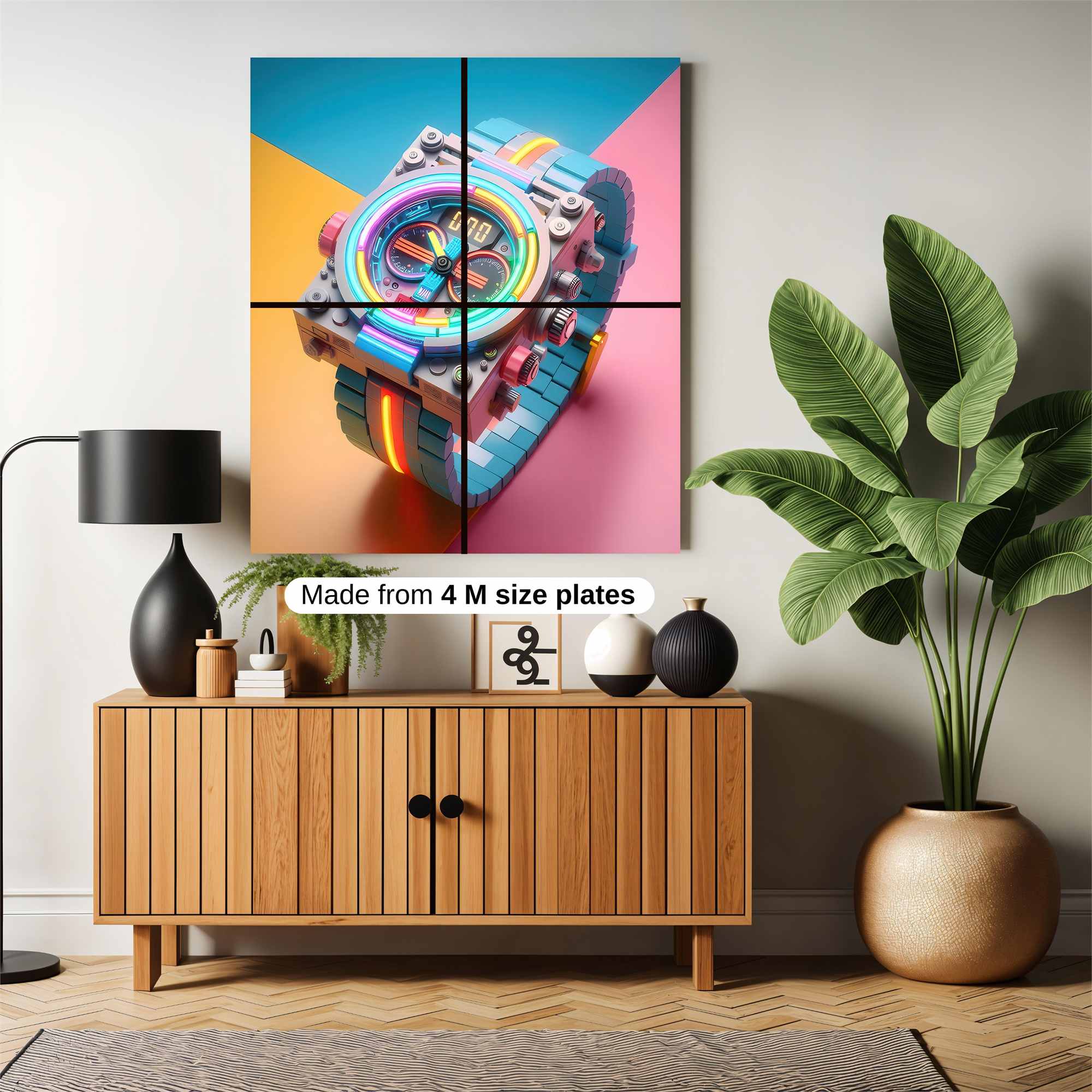 Neon Pulse Safe Wall Magnetic / M