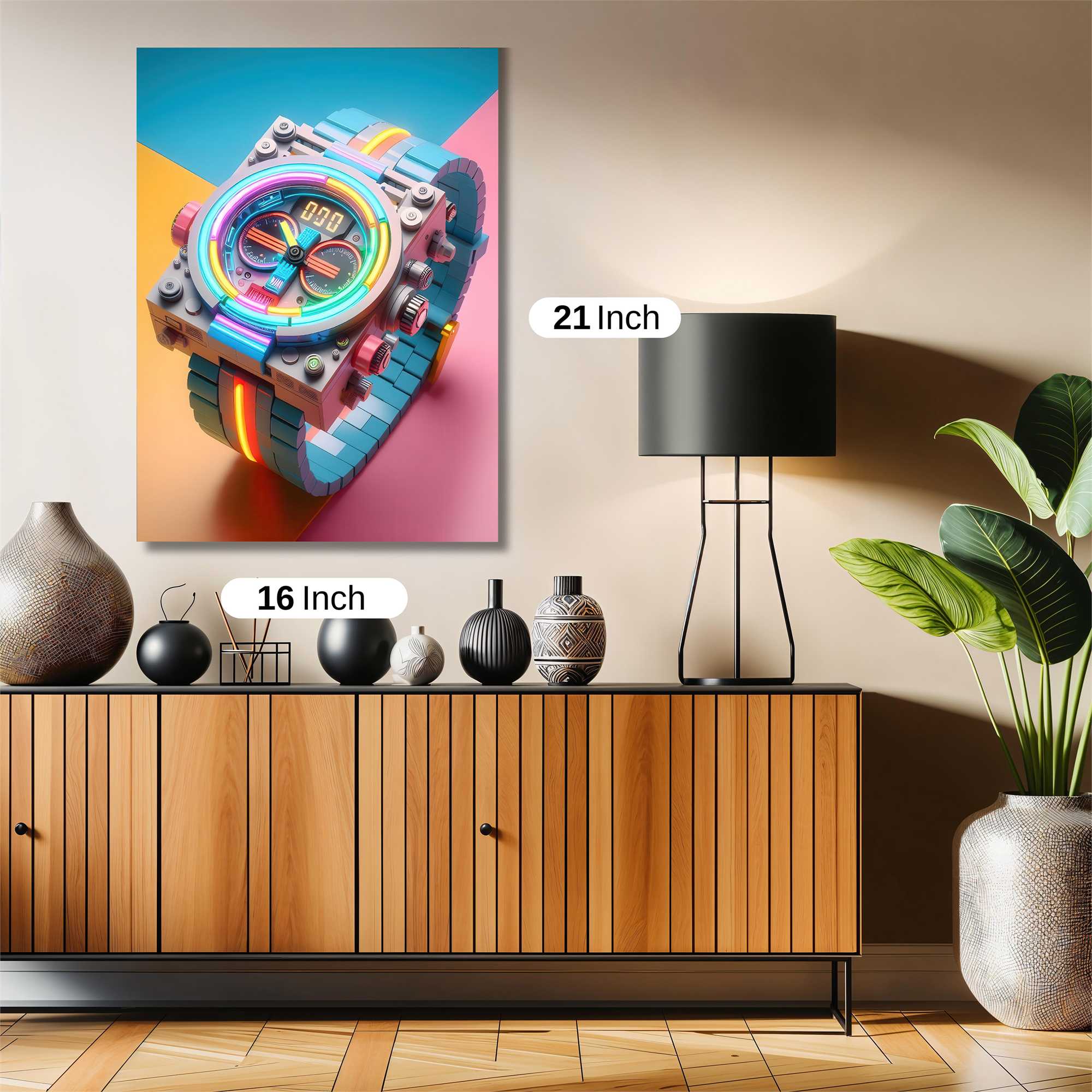 Neon Pulse Safe Wall Magnetic / M