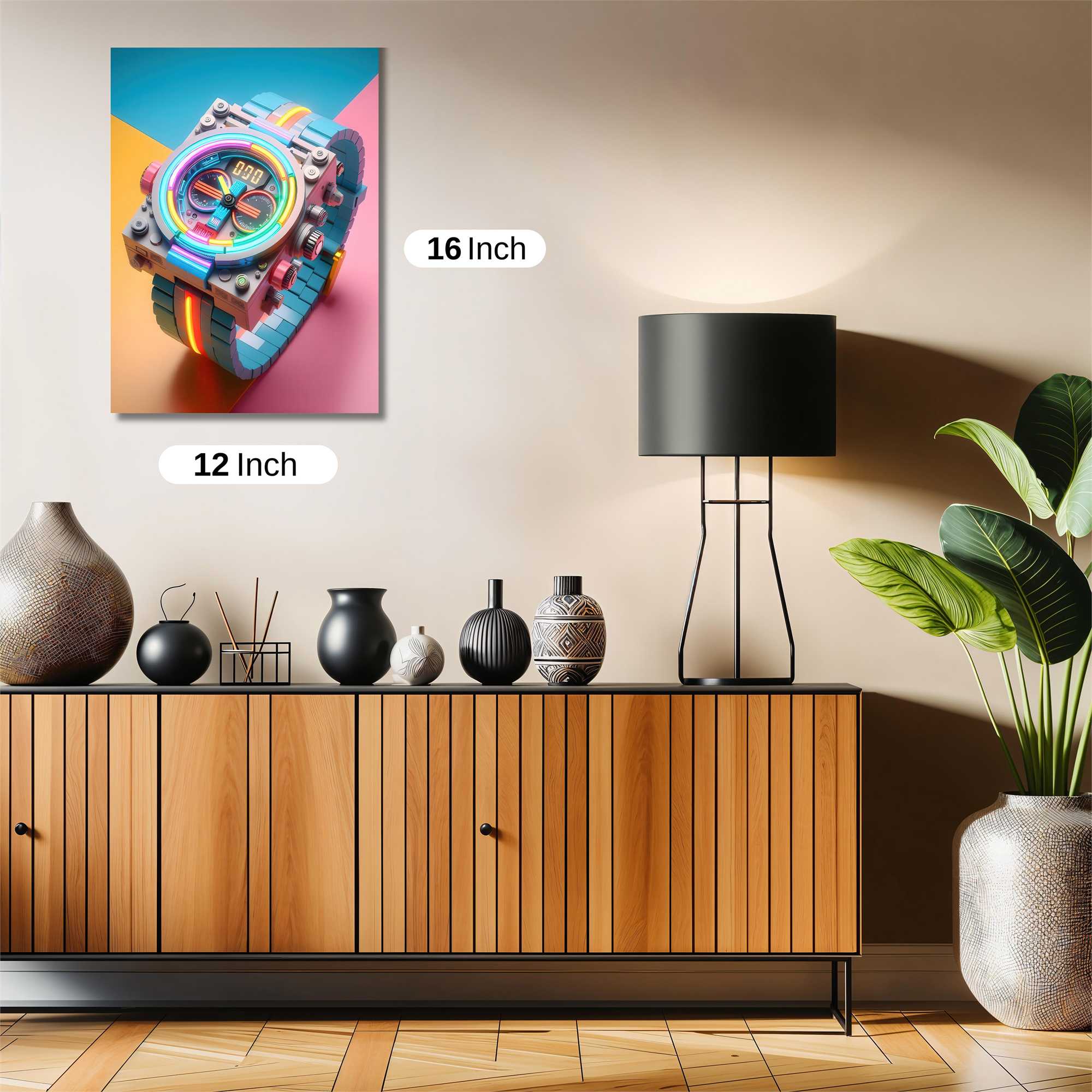 Neon Pulse Safe Wall Magnetic / M