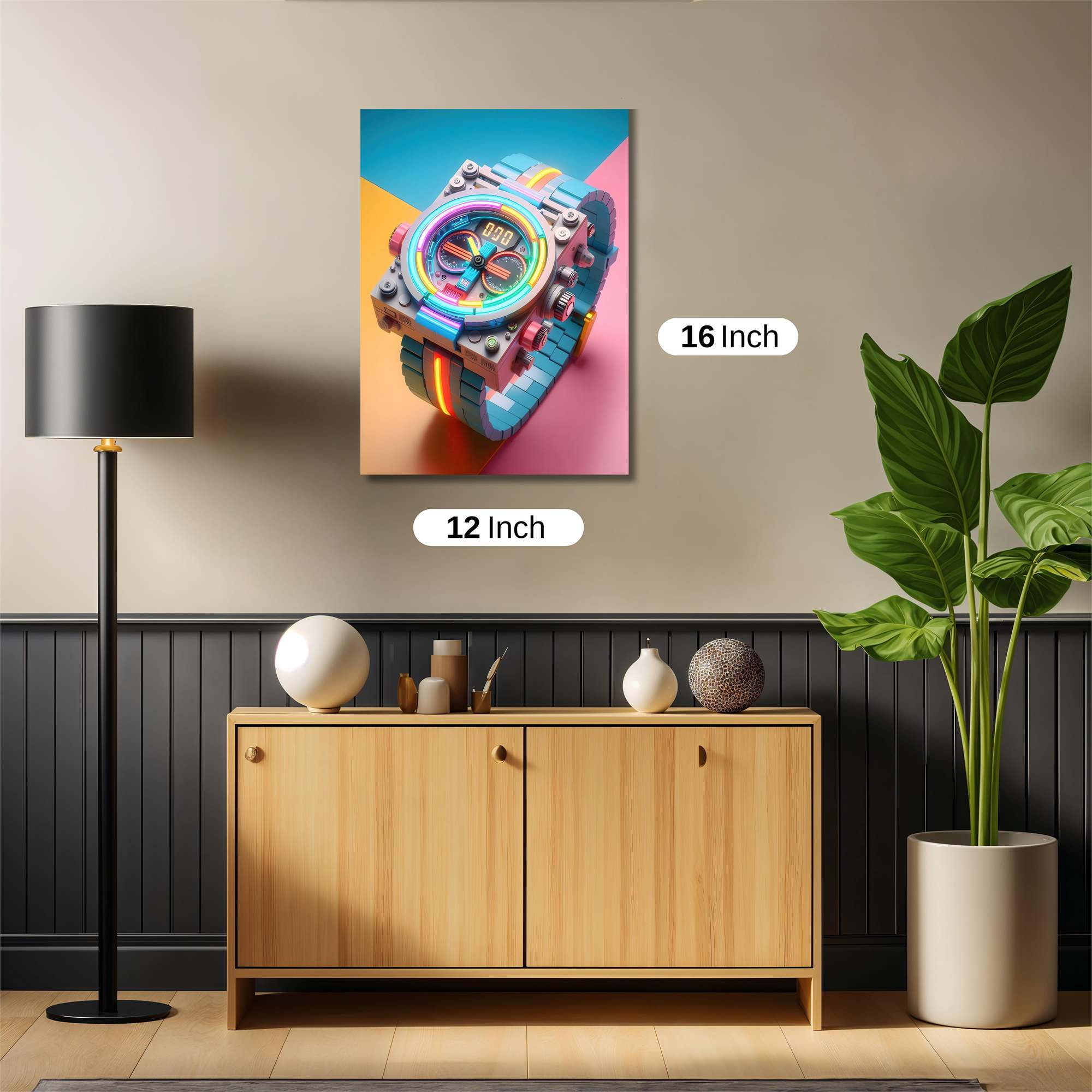 Neon Pulse Safe Wall Magnetic / M