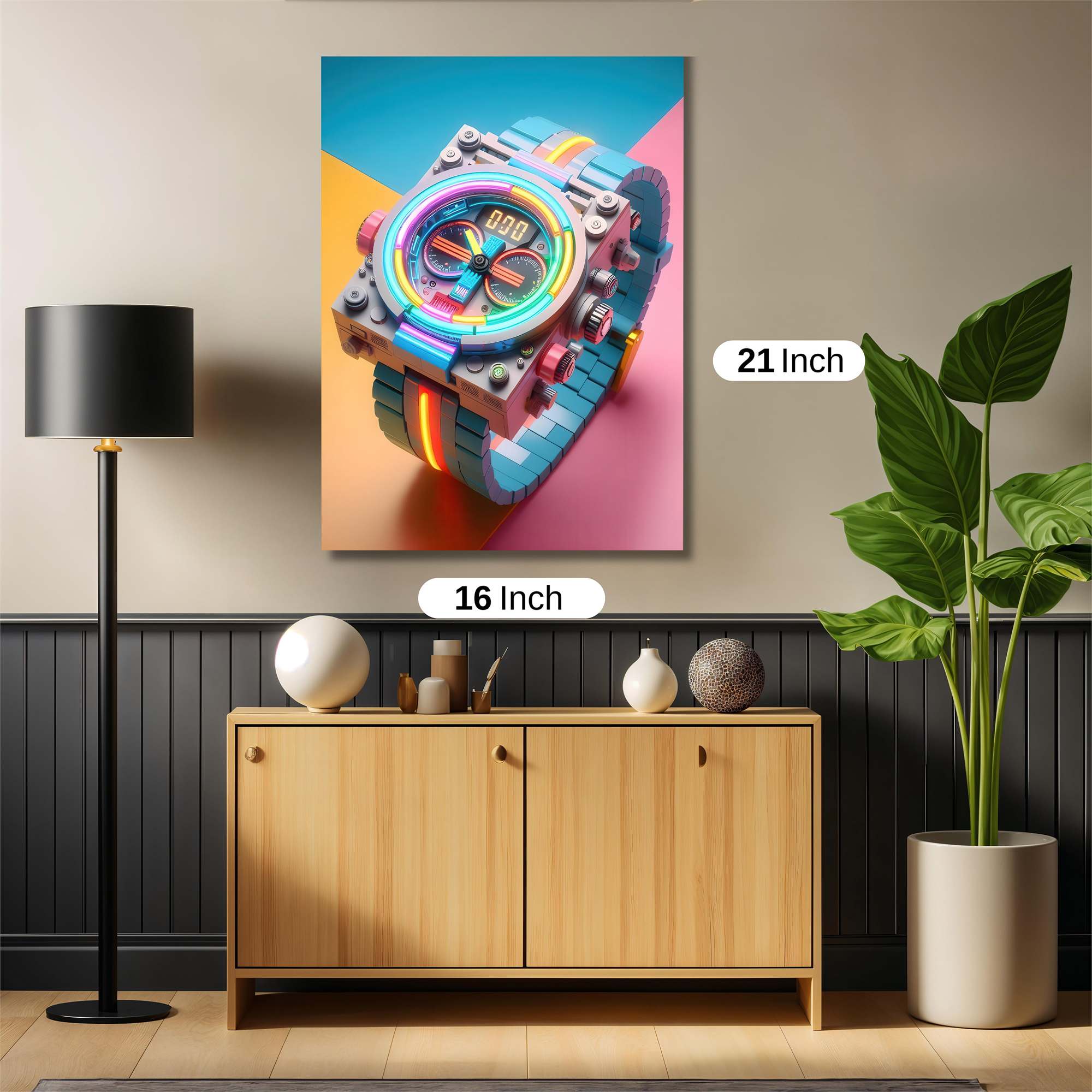 Neon Pulse Safe Wall Magnetic / M
