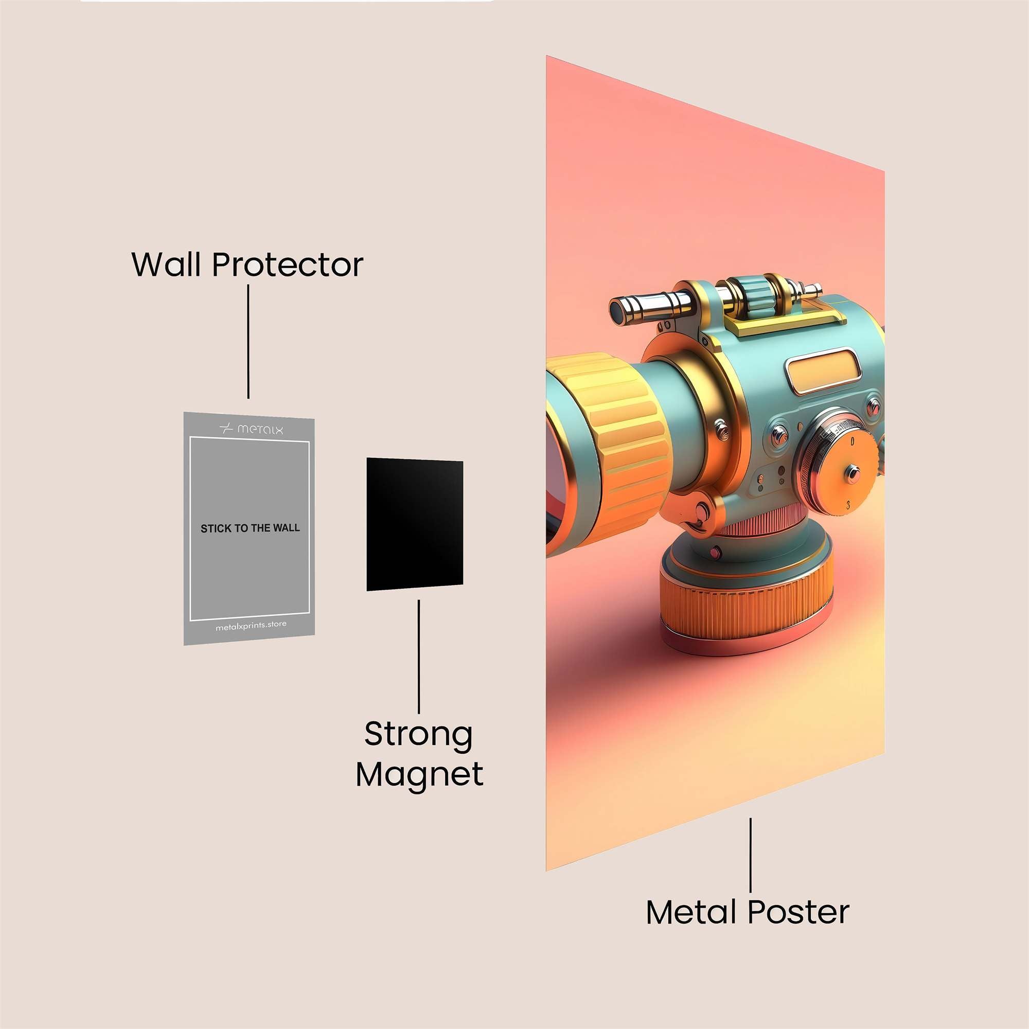 Telescope Whimsy Safe Wall Magnetic / M