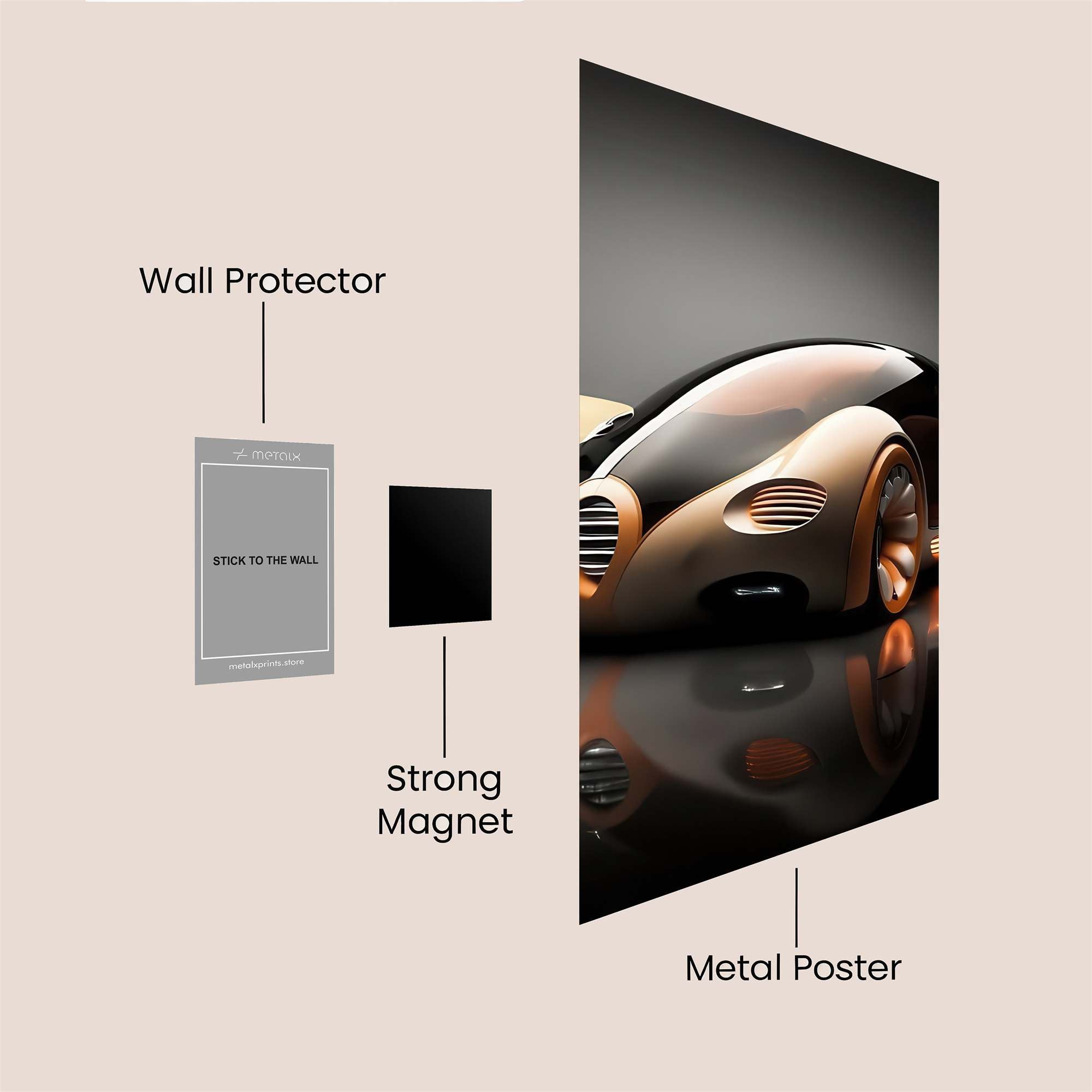 Lancia Luminos Safe Wall Magnetic / M