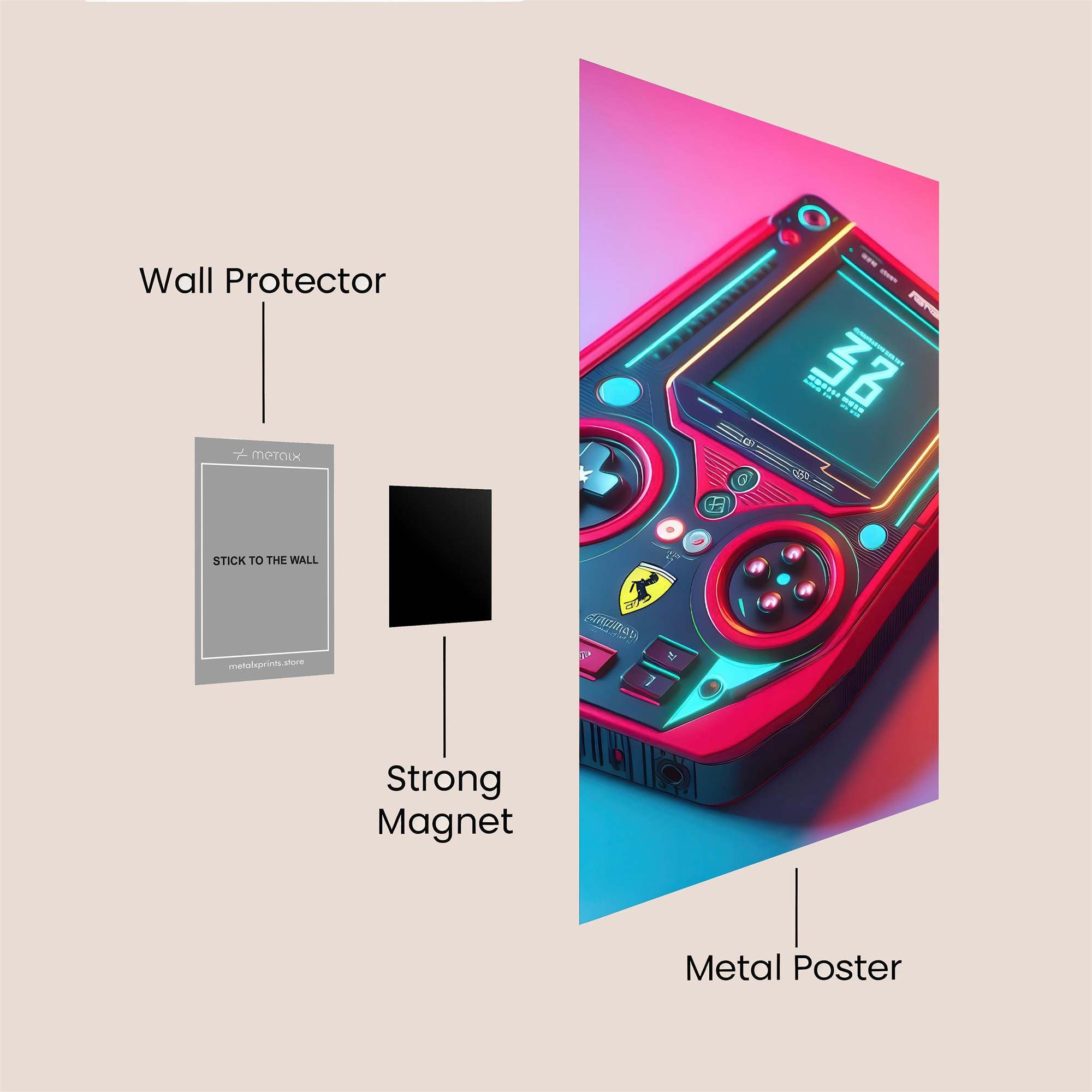 RetroVibe Safe Wall Magnetic / M