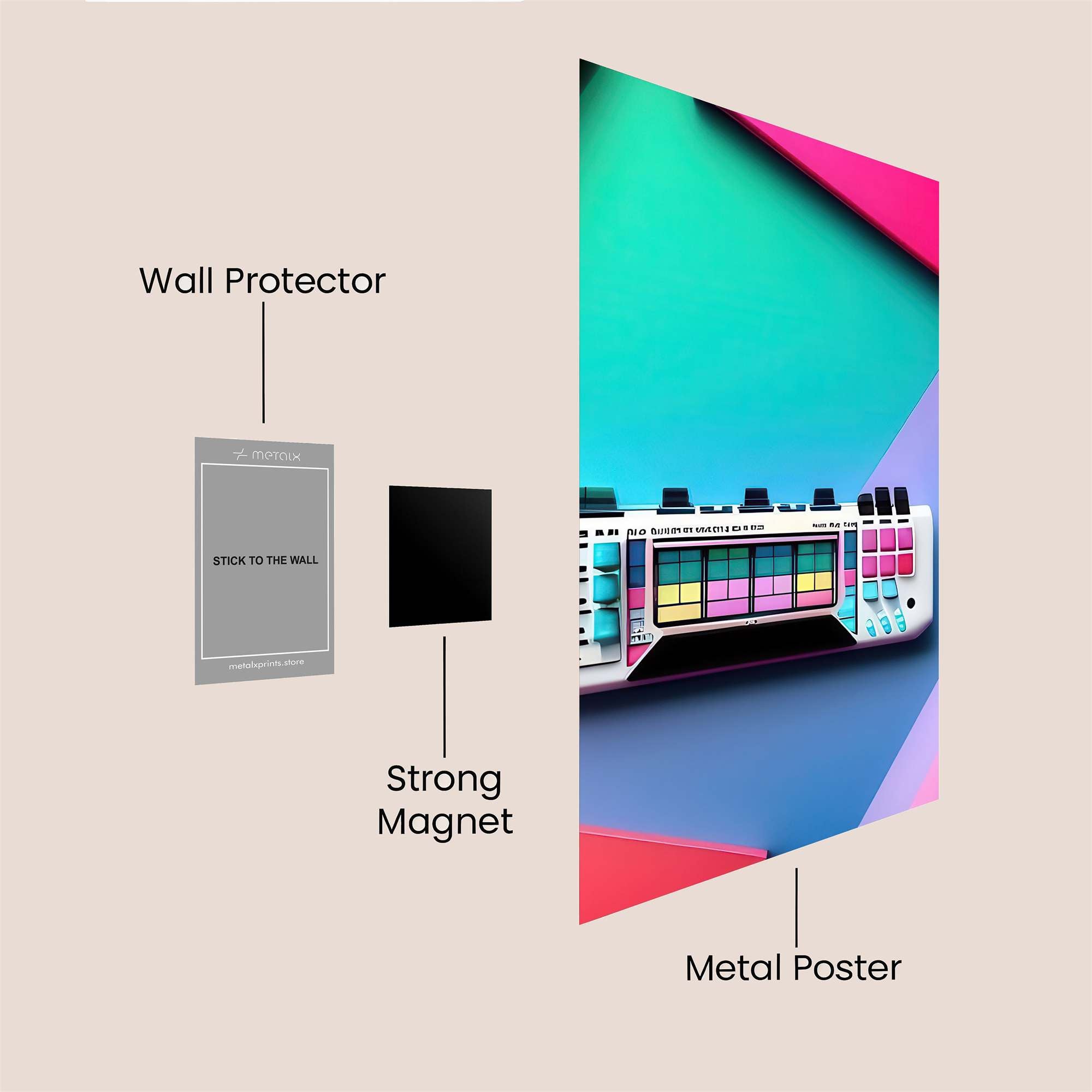 SynthVibes Safe Wall Magnetic / M