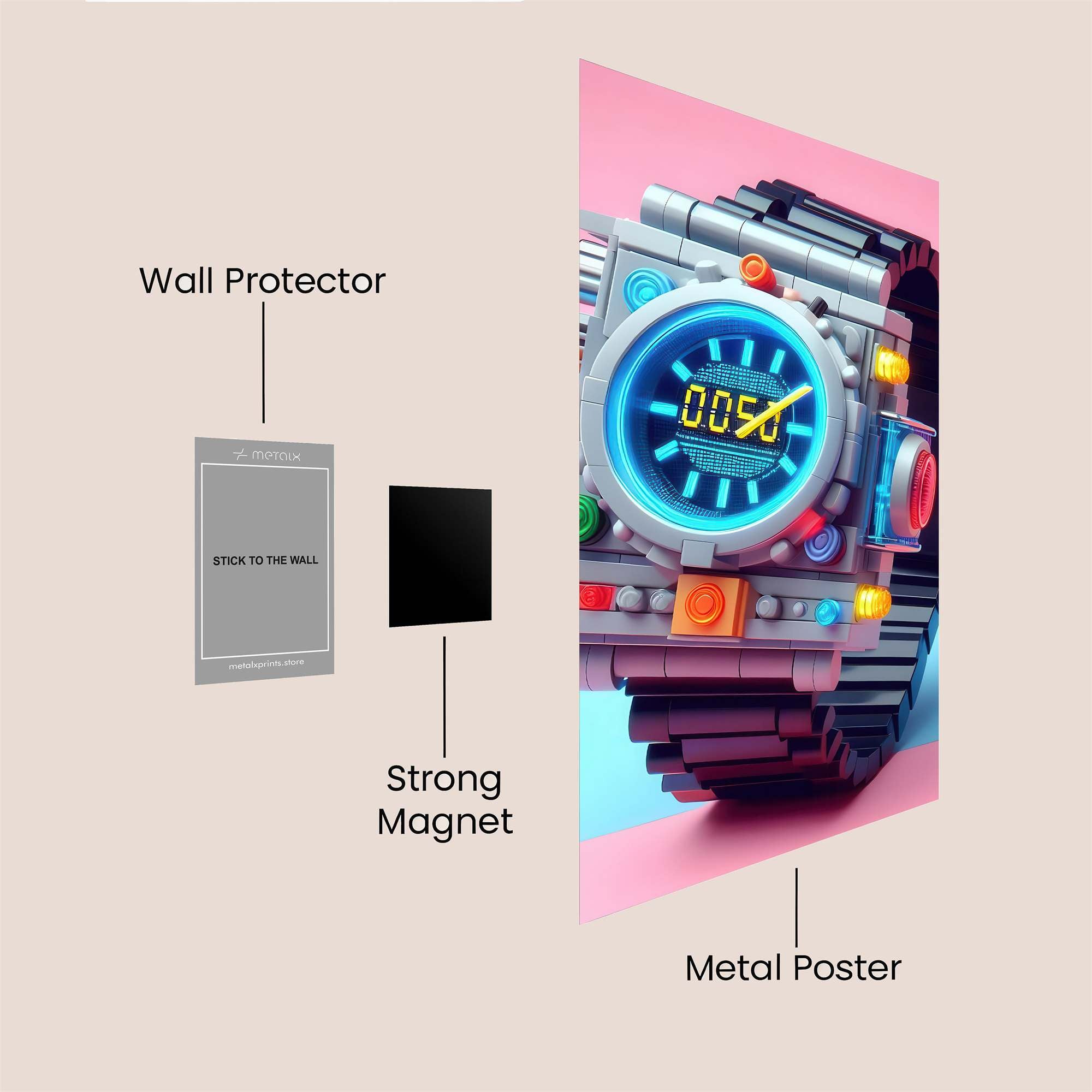 Timebomb Ticker Safe Wall Magnetic / M