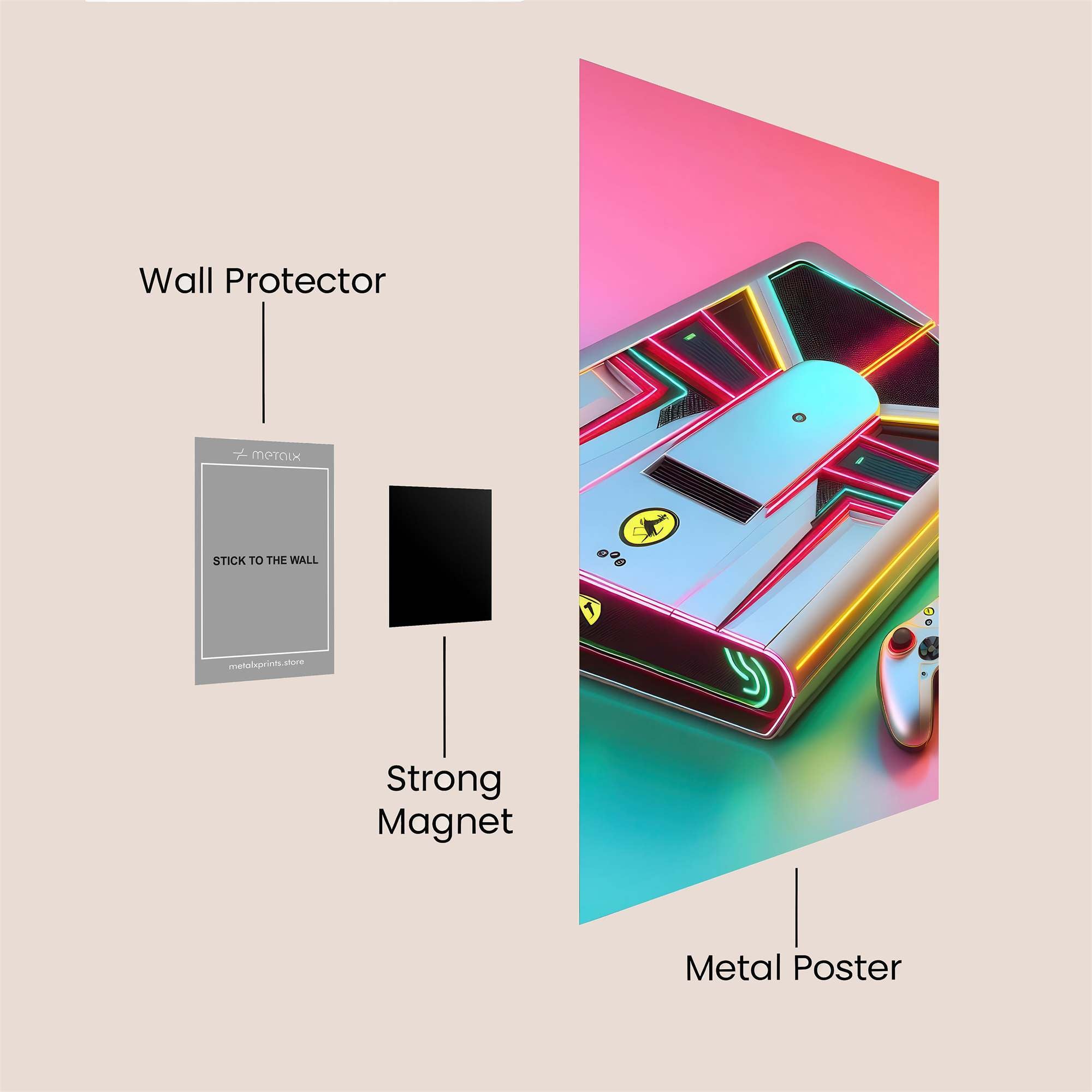 Neon Dream Safe Wall Magnetic / M