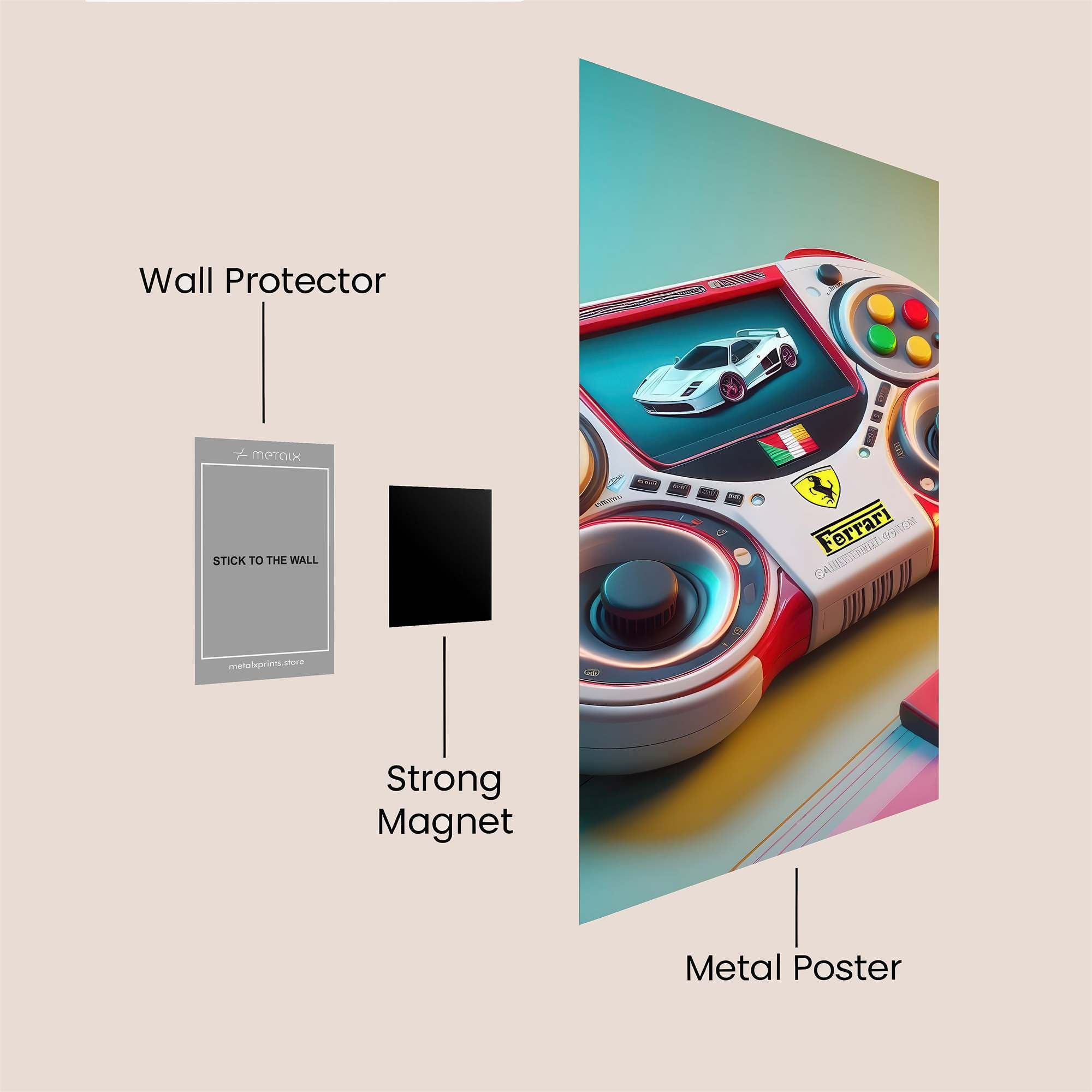 Ferrari Fever Safe Wall Magnetic / M