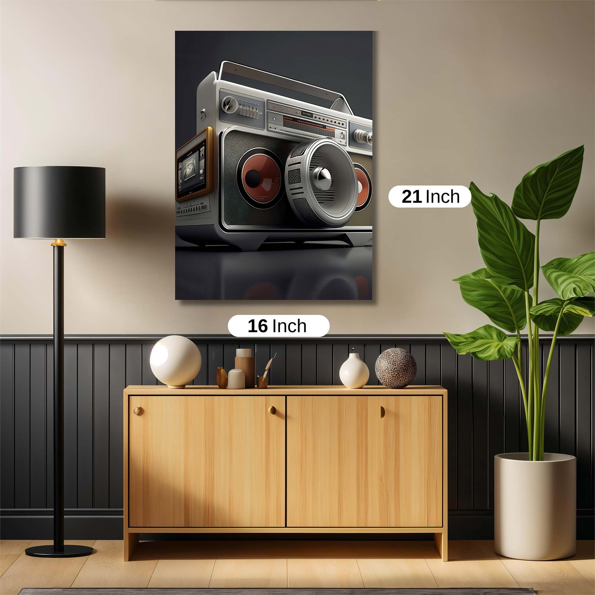 Boombox Bliss Safe Wall Magnetic / M
