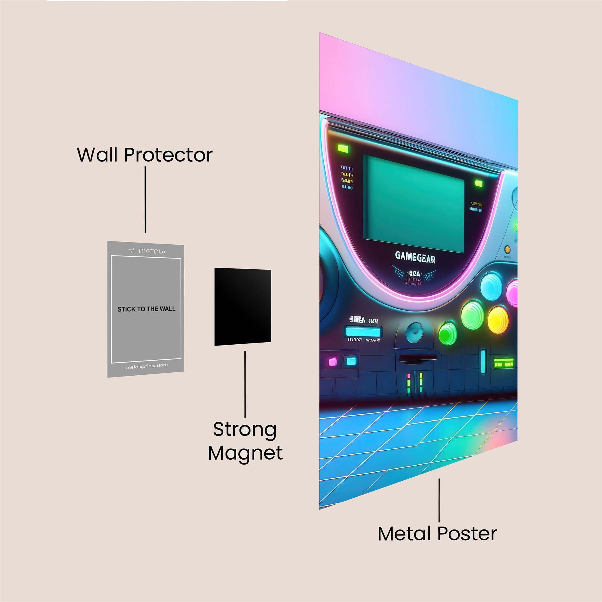 GameGear Glow Safe Wall Magnetic / M