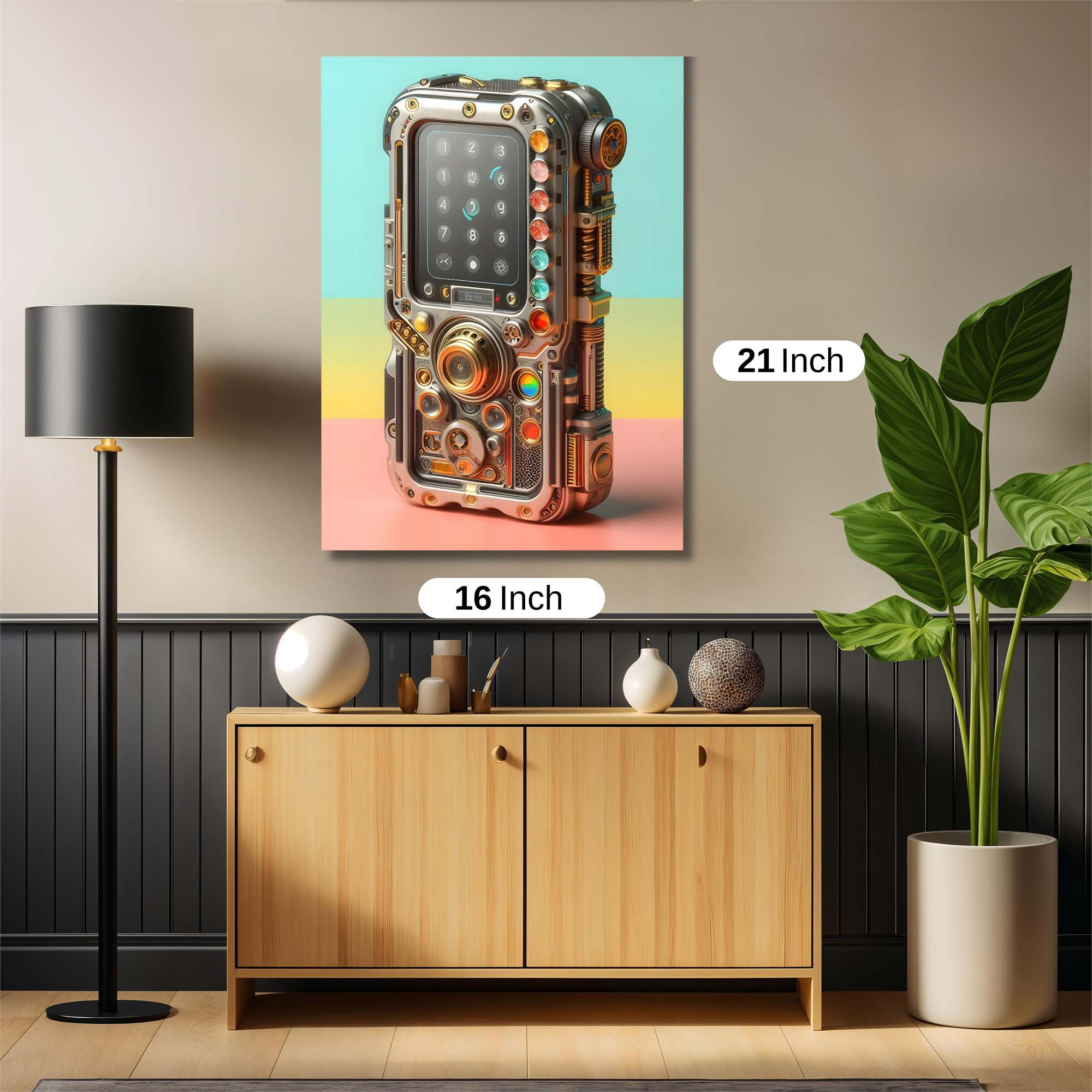 Steampunk Gadget Safe Wall Magnetic / M
