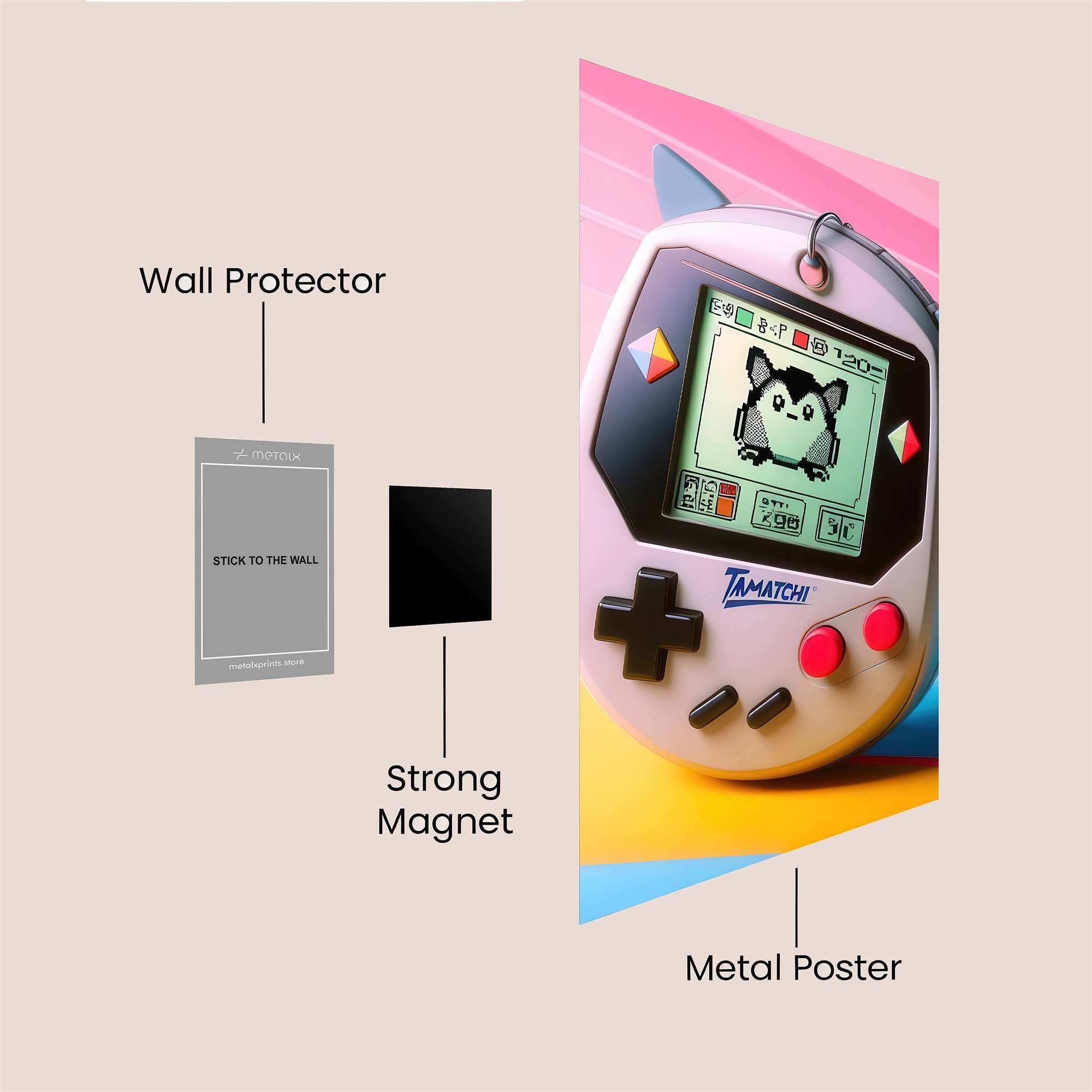 Tamagotchi Bliss Safe Wall Magnetic / M