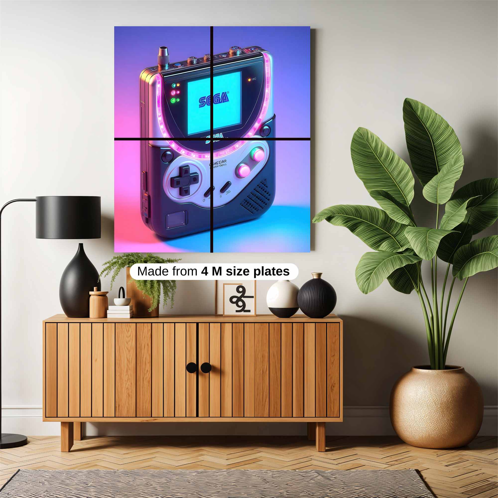 Sega Synthwave Safe Wall Magnetic / M
