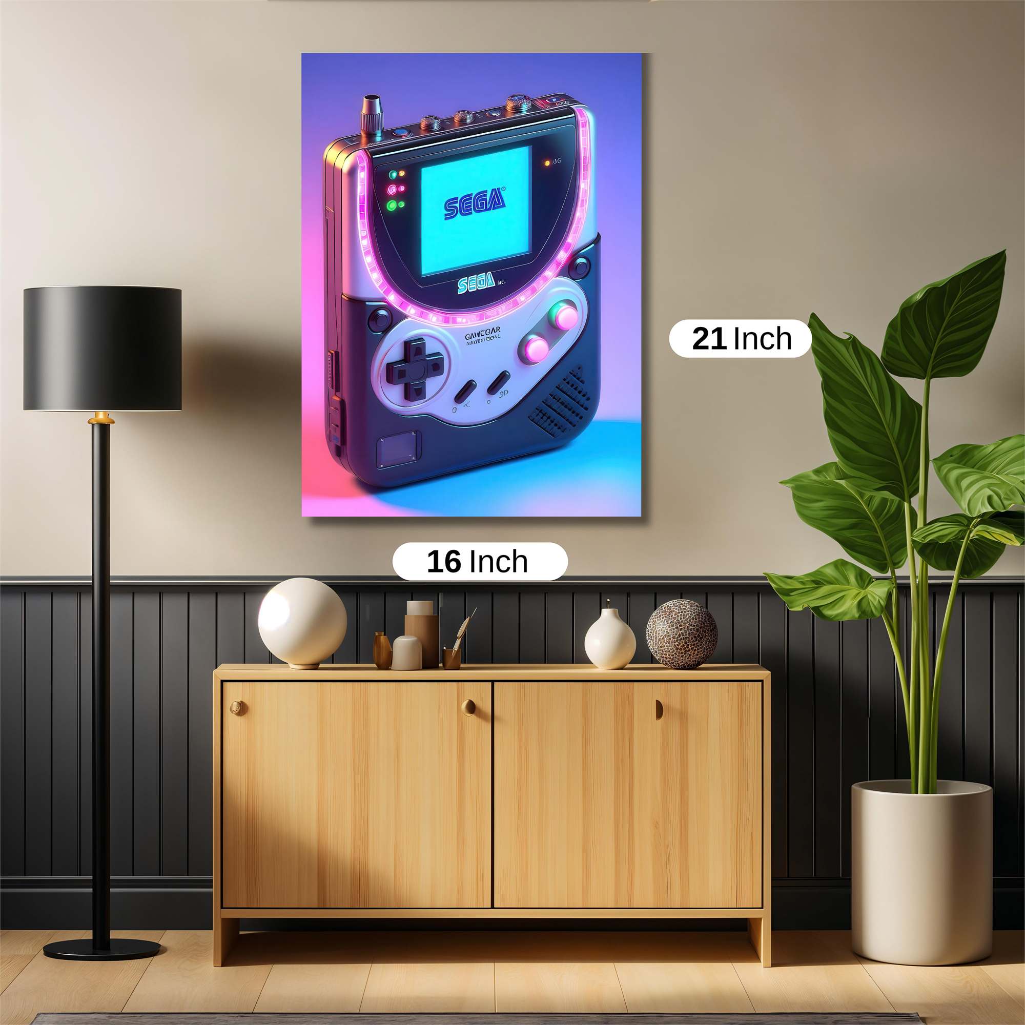 Sega Synthwave Safe Wall Magnetic / M