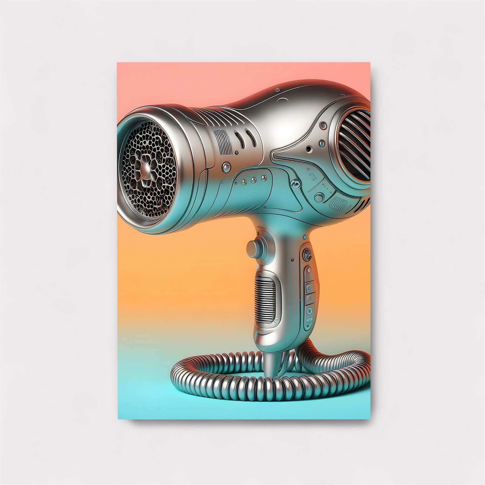 Futuristic Blowdryer Safe Wall Magnetic / M