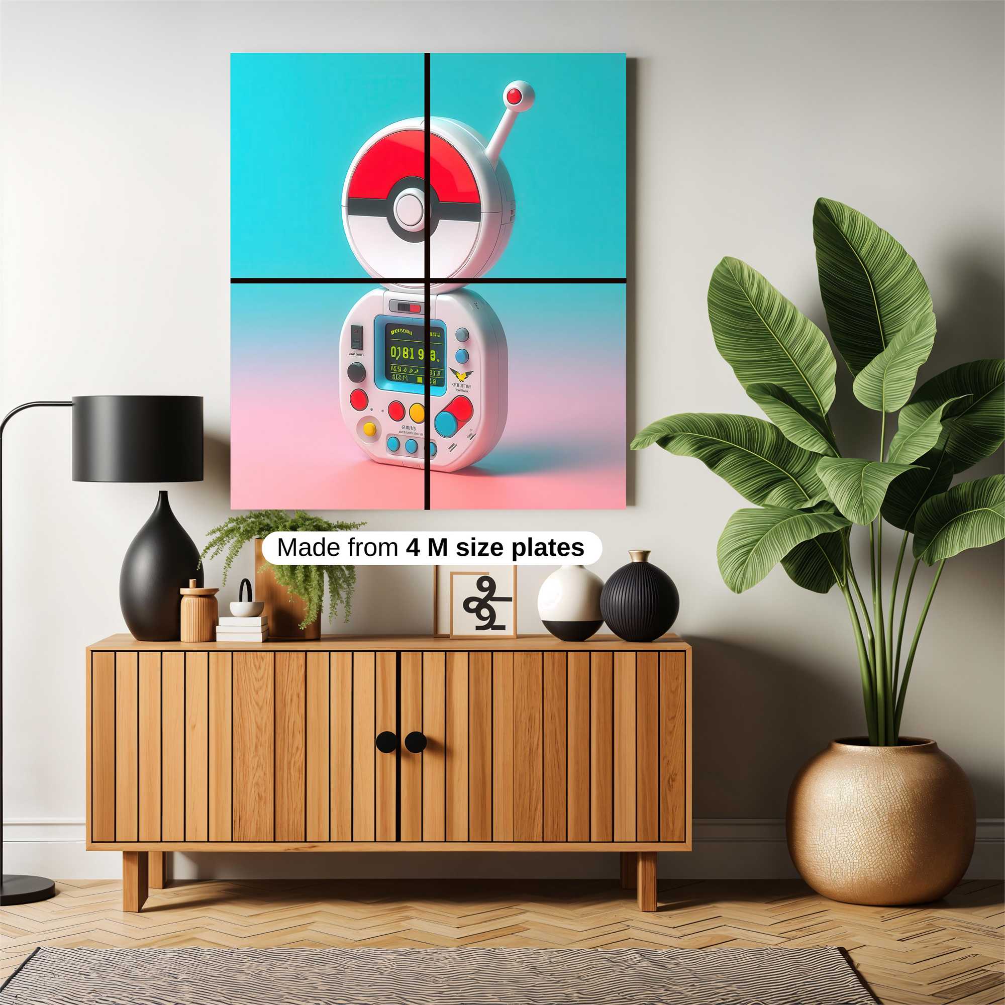 PokeCom Retro Safe Wall Magnetic / M
