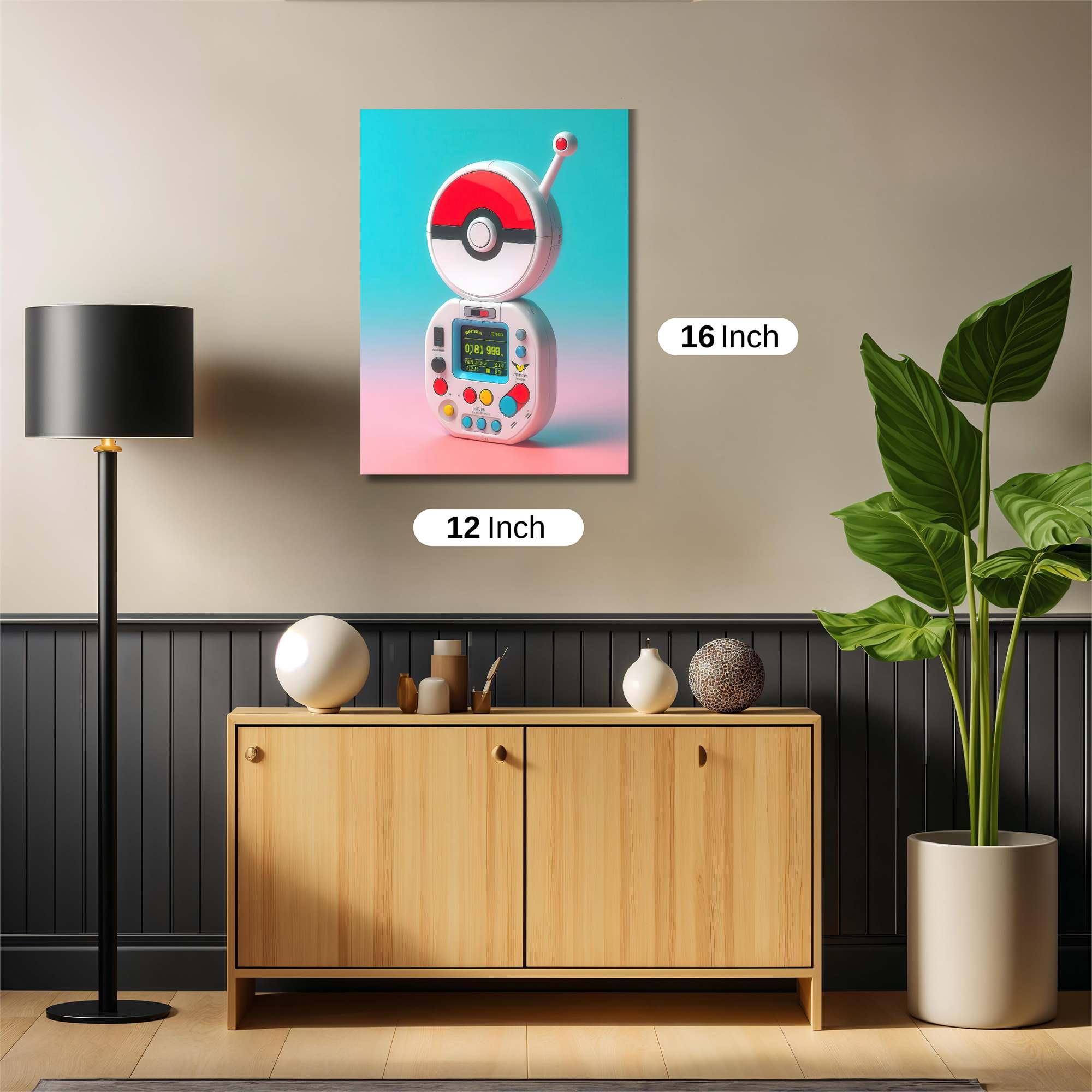 PokeCom Retro Safe Wall Magnetic / M