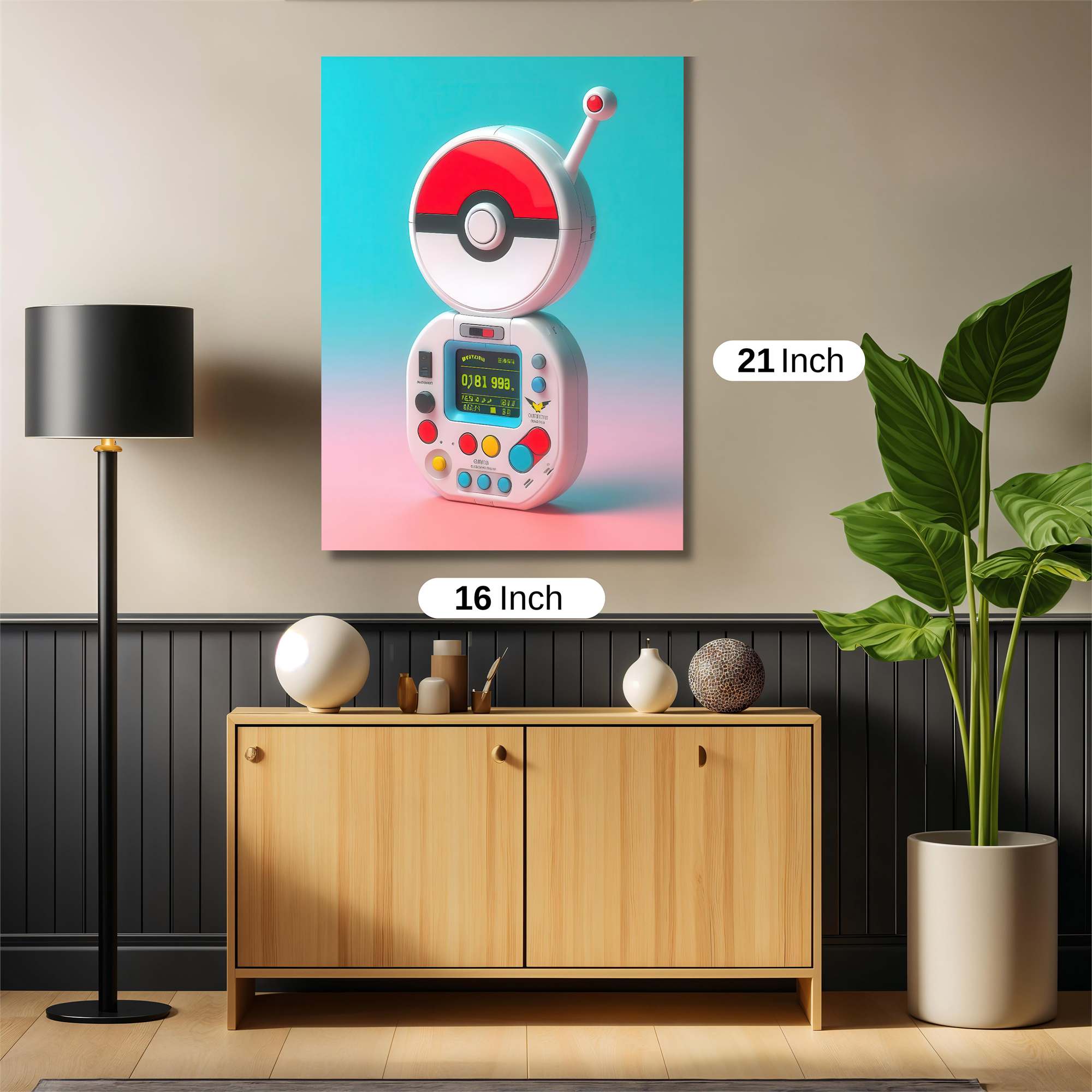 PokeCom Retro Safe Wall Magnetic / M