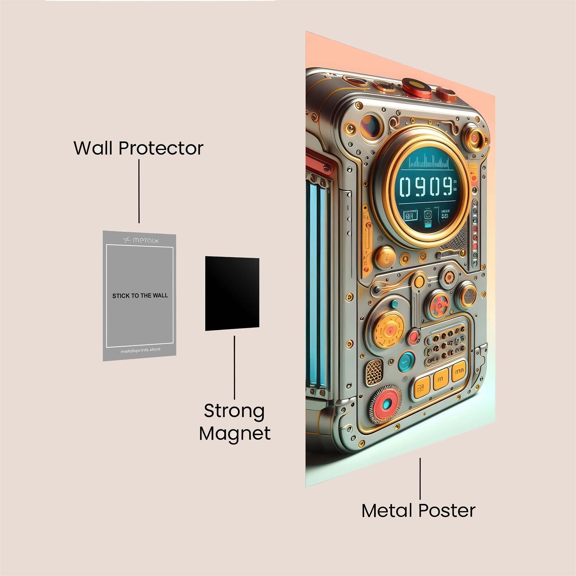 Timekeeper's Whimsy Safe Wall Magnetic / M