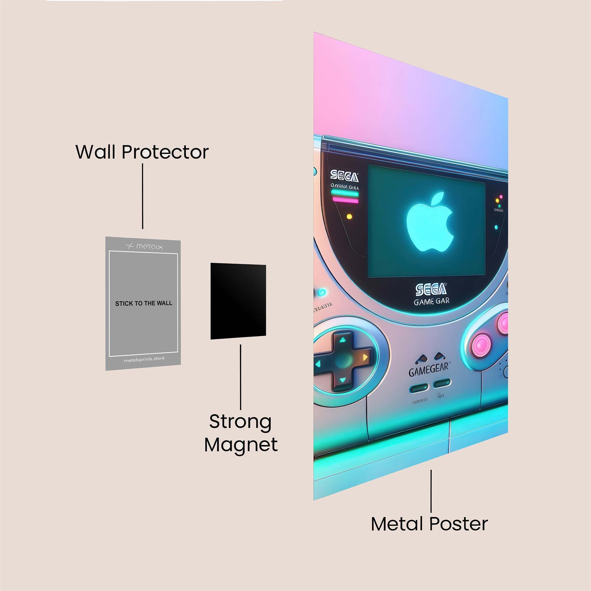 Apple Fusion Safe Wall Magnetic / M