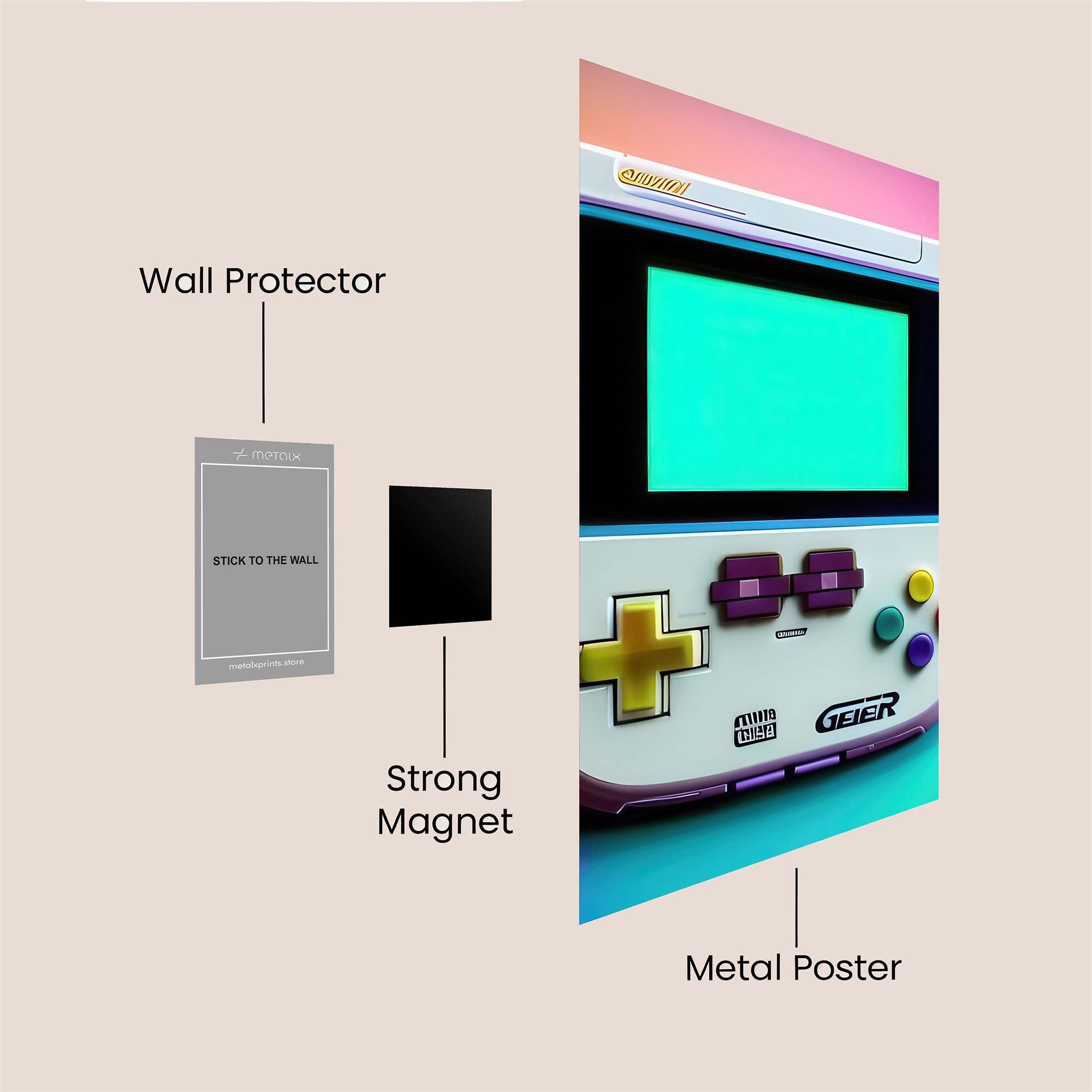 Geier Retro Safe Wall Magnetic / M