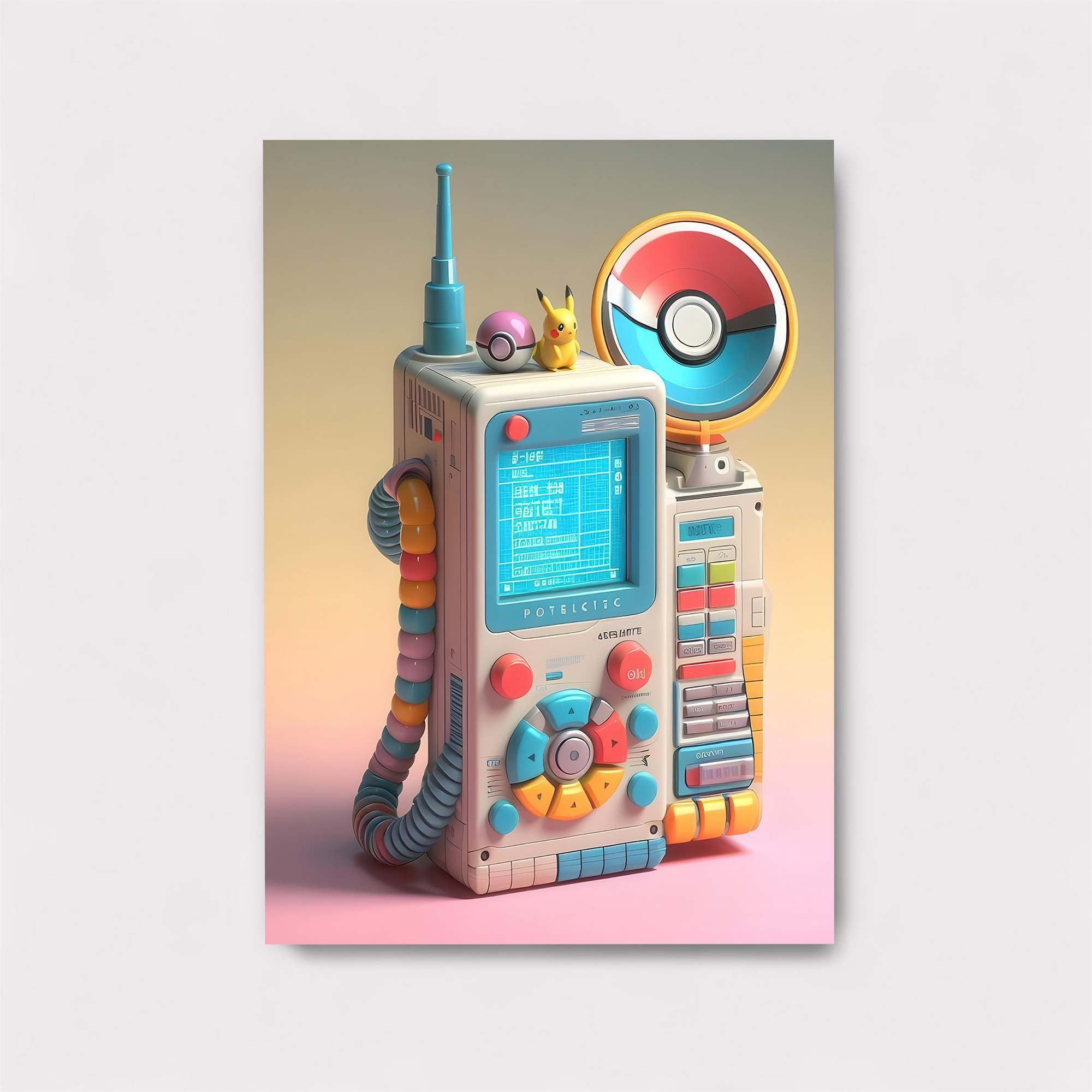 Pikachu Playful Safe Wall Magnetic / M