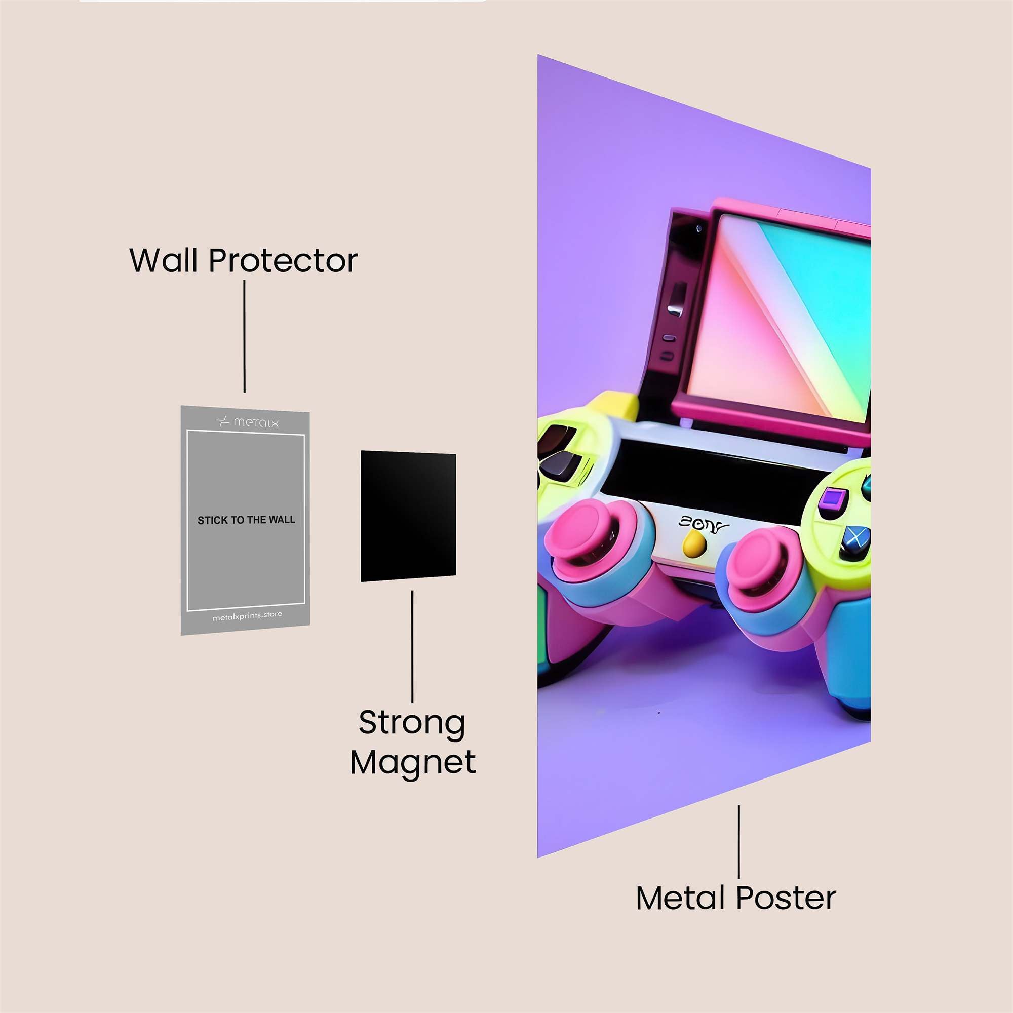 PlayStation Whimsy Safe Wall Magnetic / M