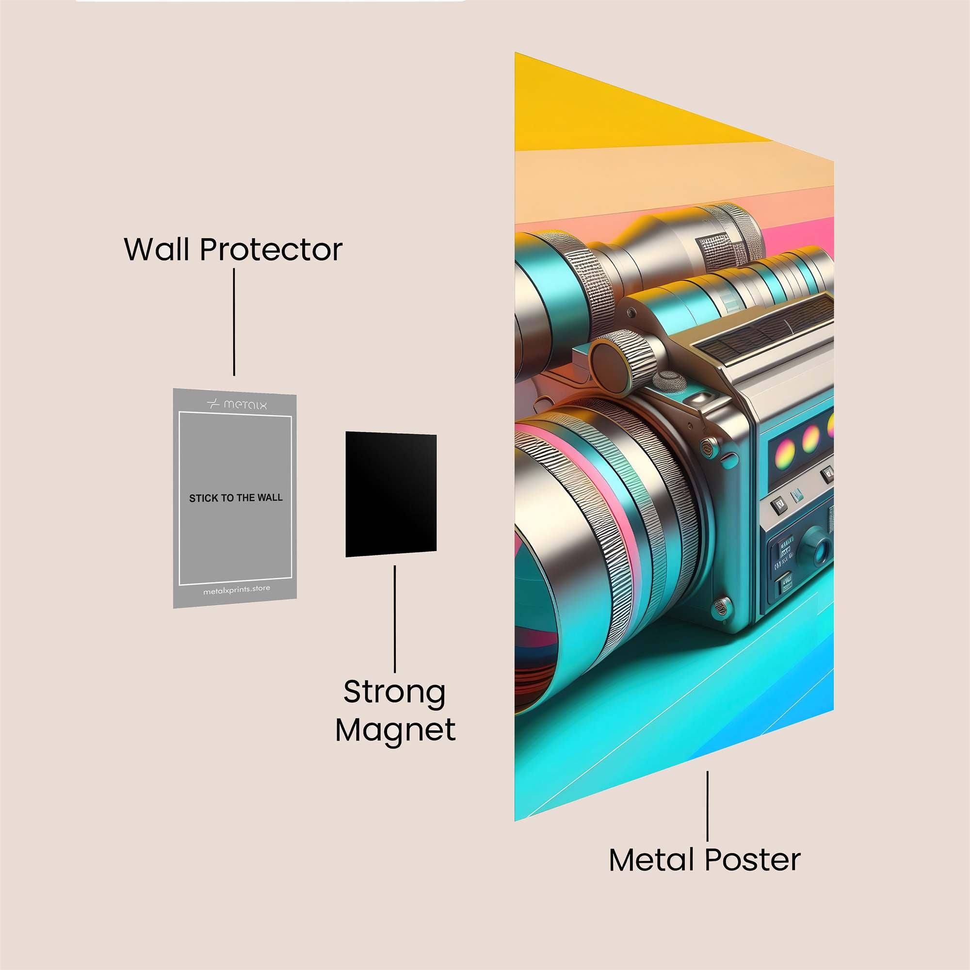 Camera Dreamscape Safe Wall Magnetic / M