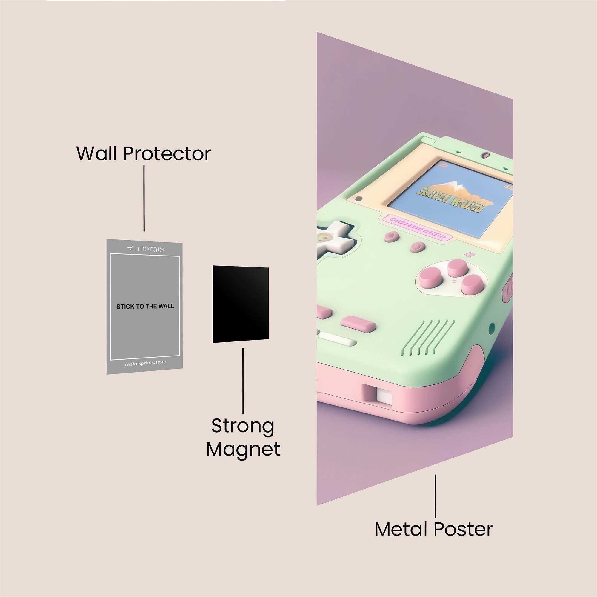 GameBoy Dreamy Safe Wall Magnetic / M