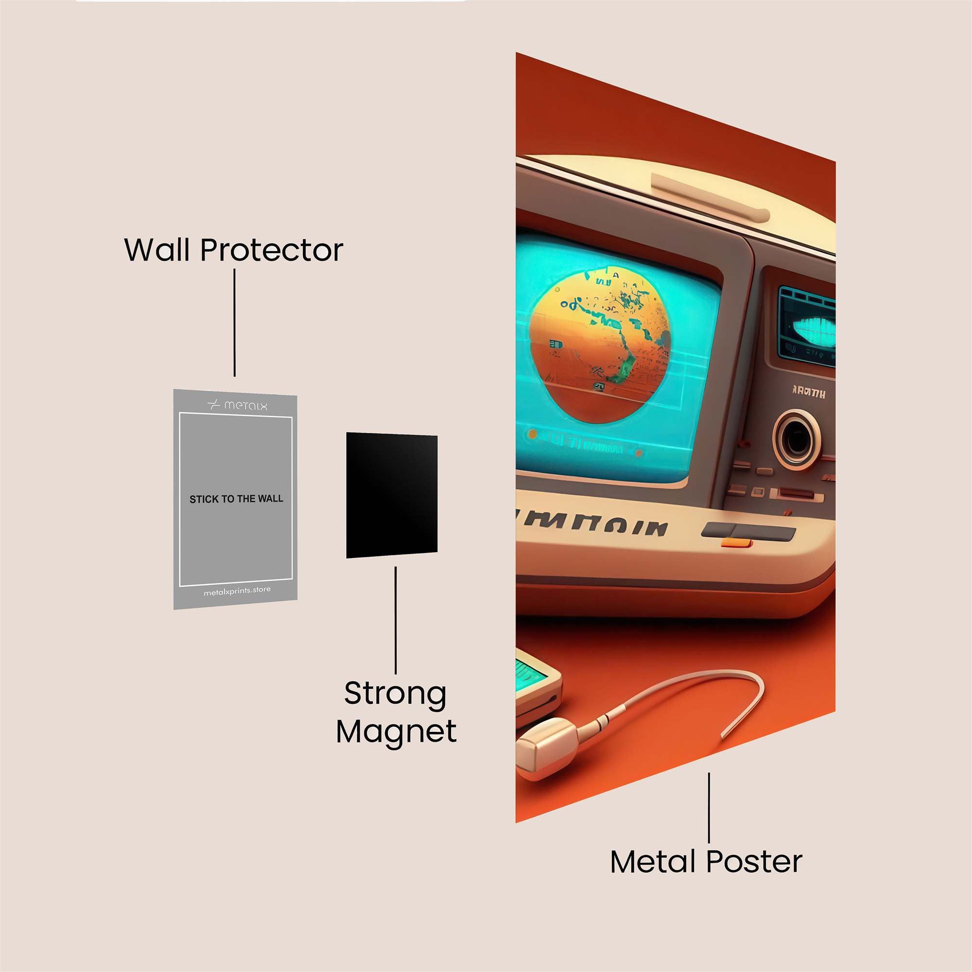 RetroVision Safe Wall Magnetic / M