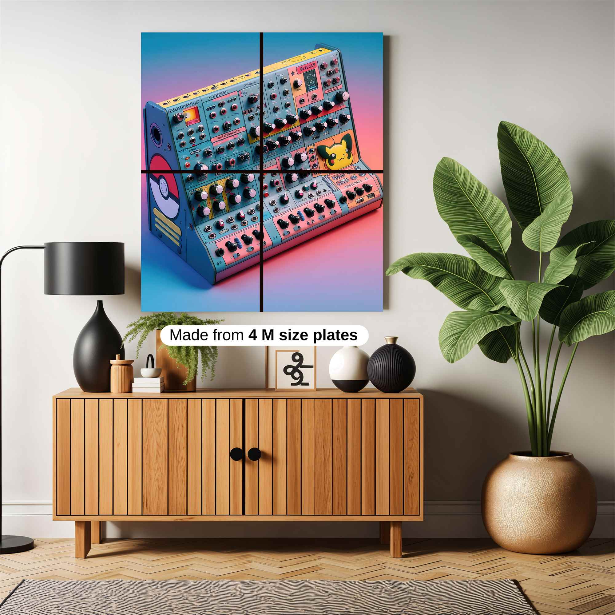 Pikachu Synth Safe Wall Magnetic / M