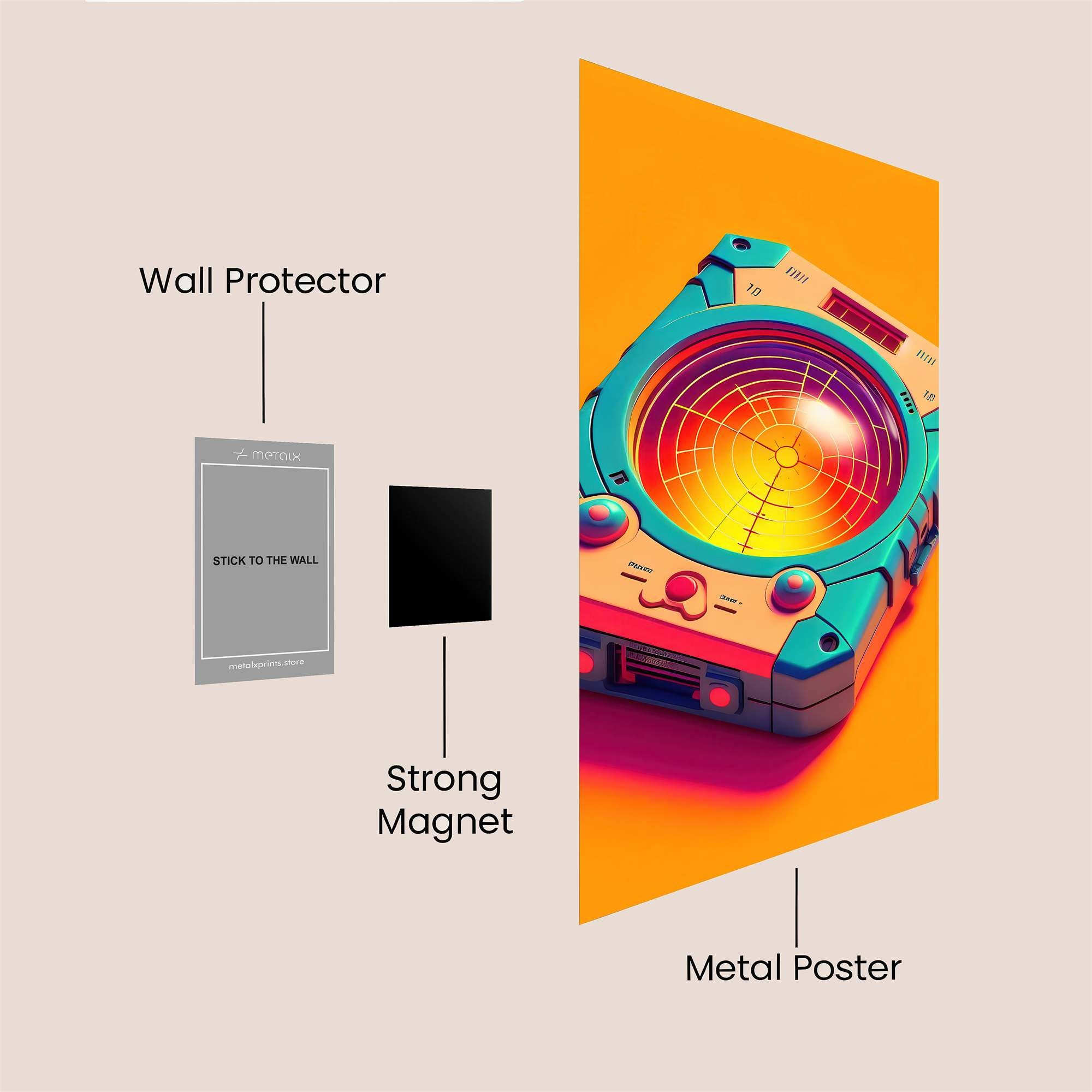 Radar Whimsy Safe Wall Magnetic / M