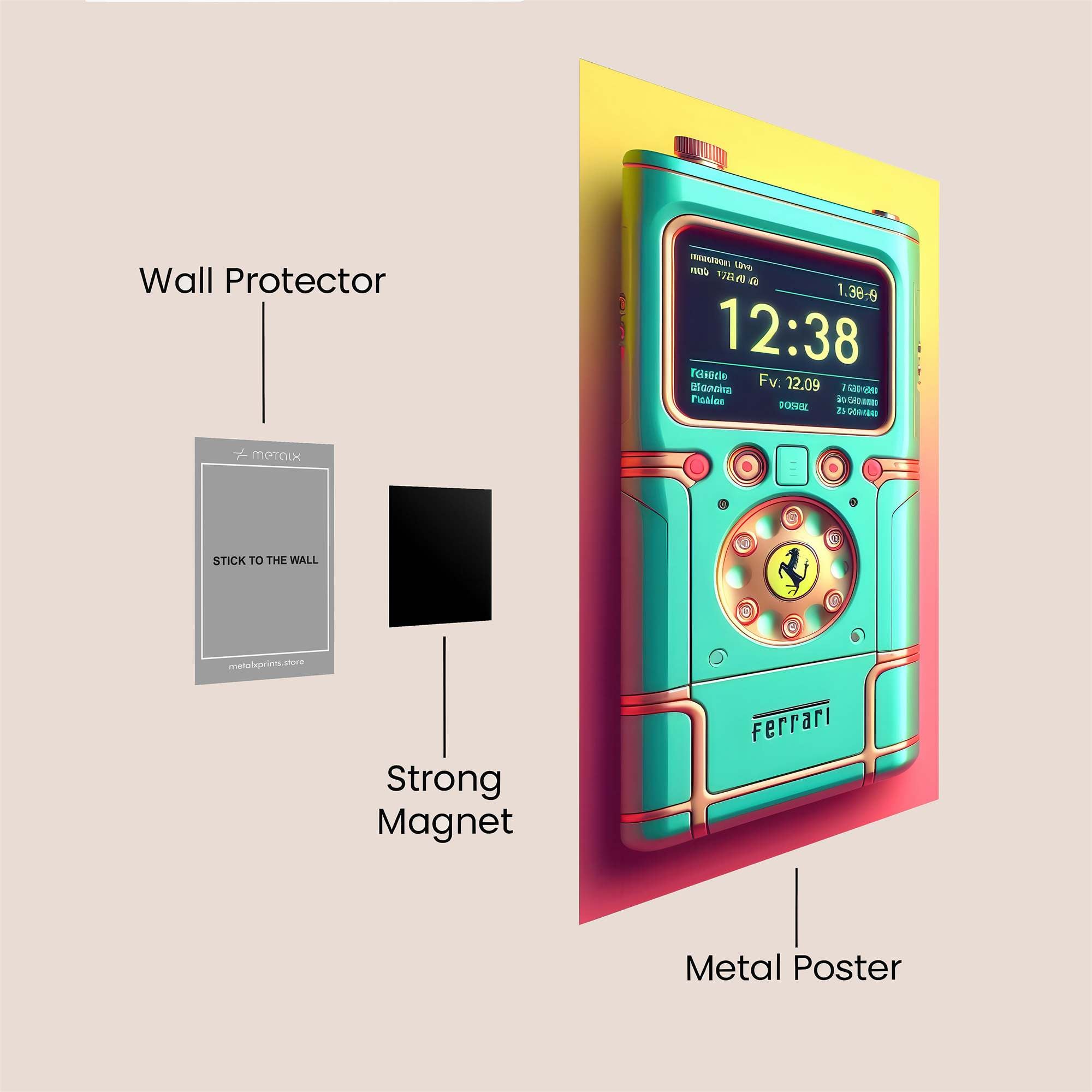 Ferrari Futuristic Safe Wall Magnetic / M