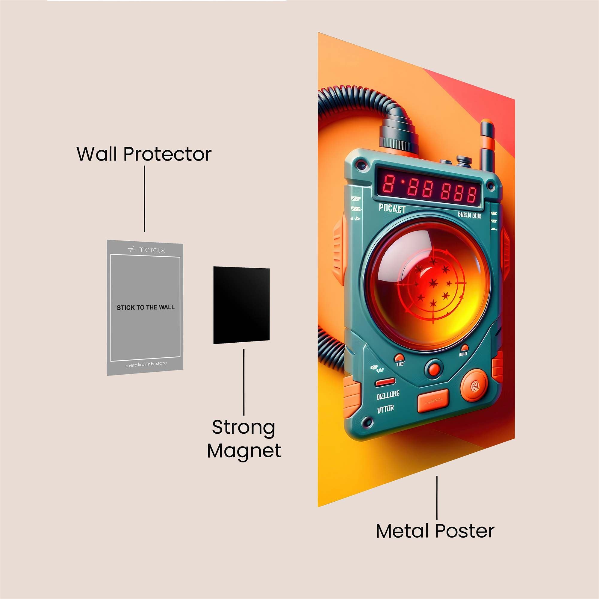 Spy Intrigue Safe Wall Magnetic / M