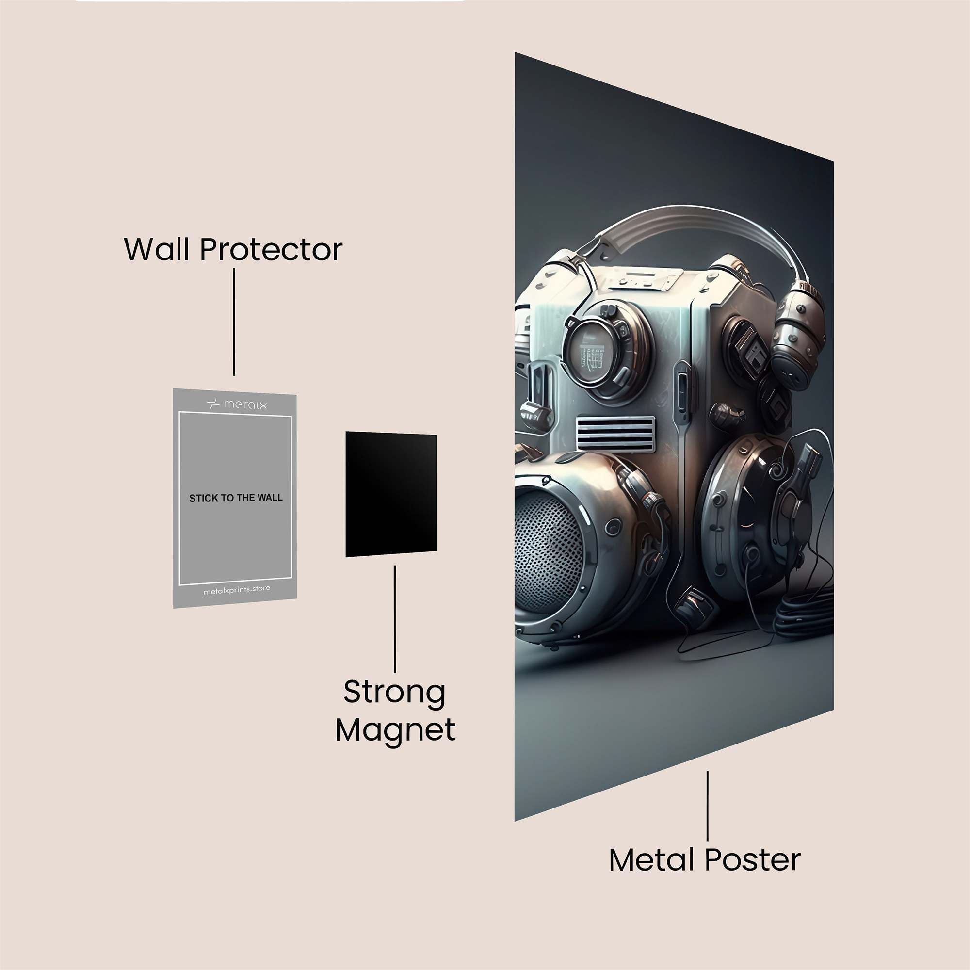 Robot Harmony Safe Wall Magnetic / M