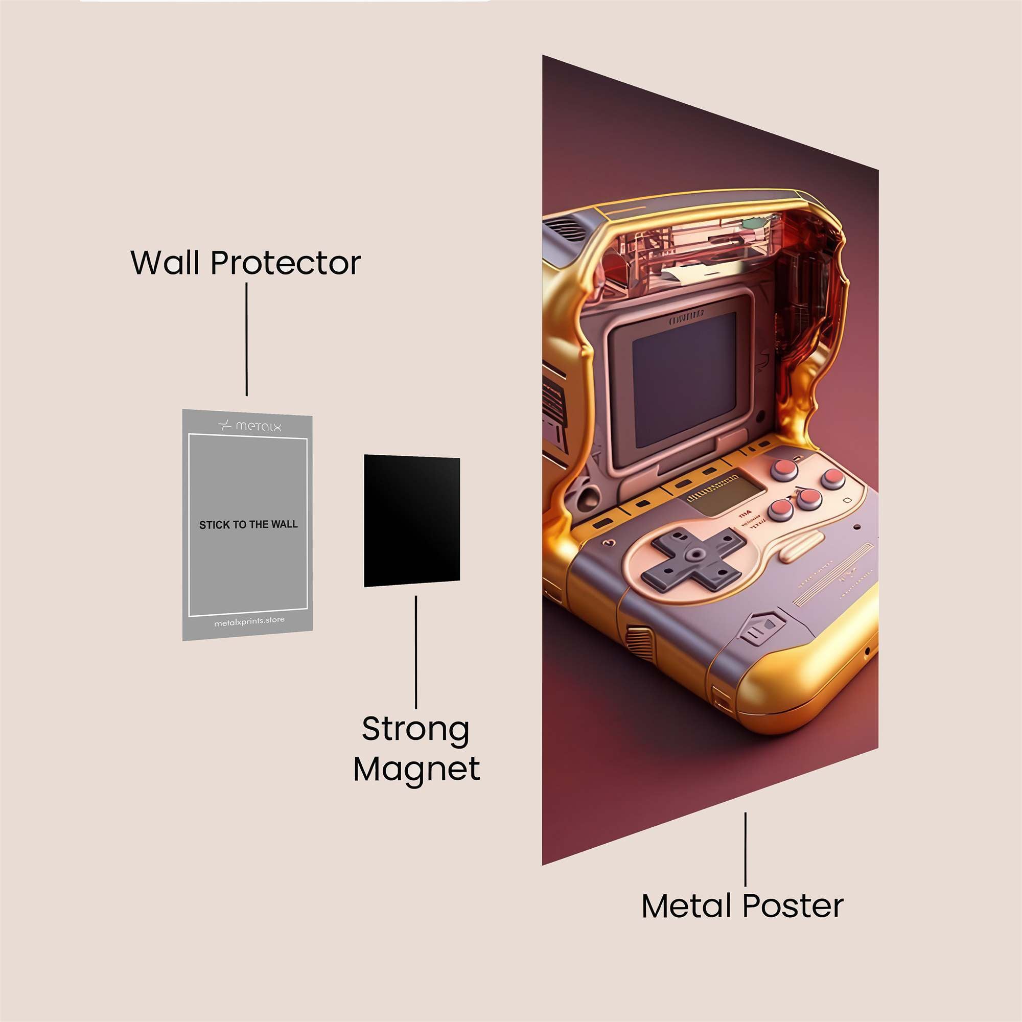 Gameboy Gleam Safe Wall Magnetic / M