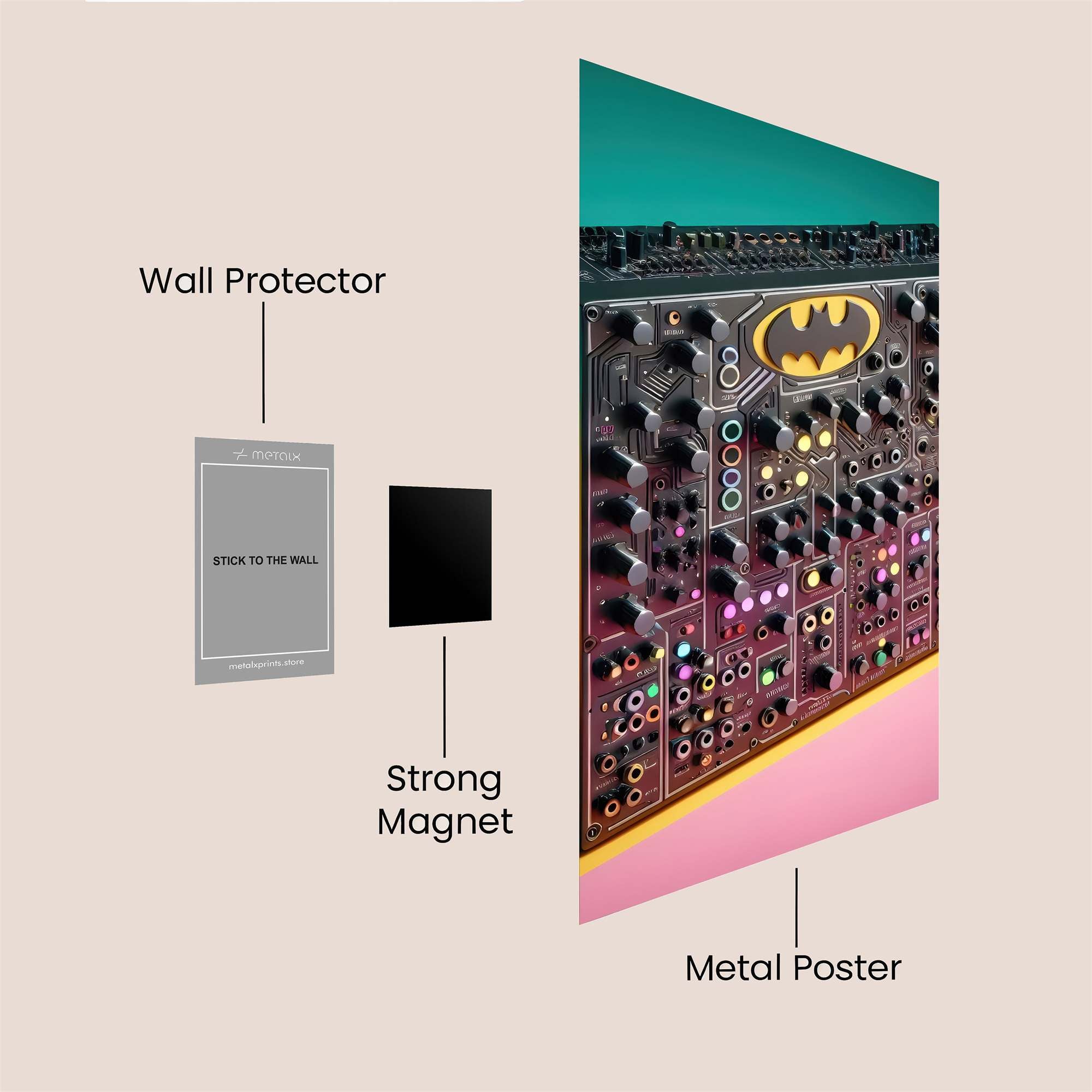 Batman Beats Safe Wall Magnetic / M