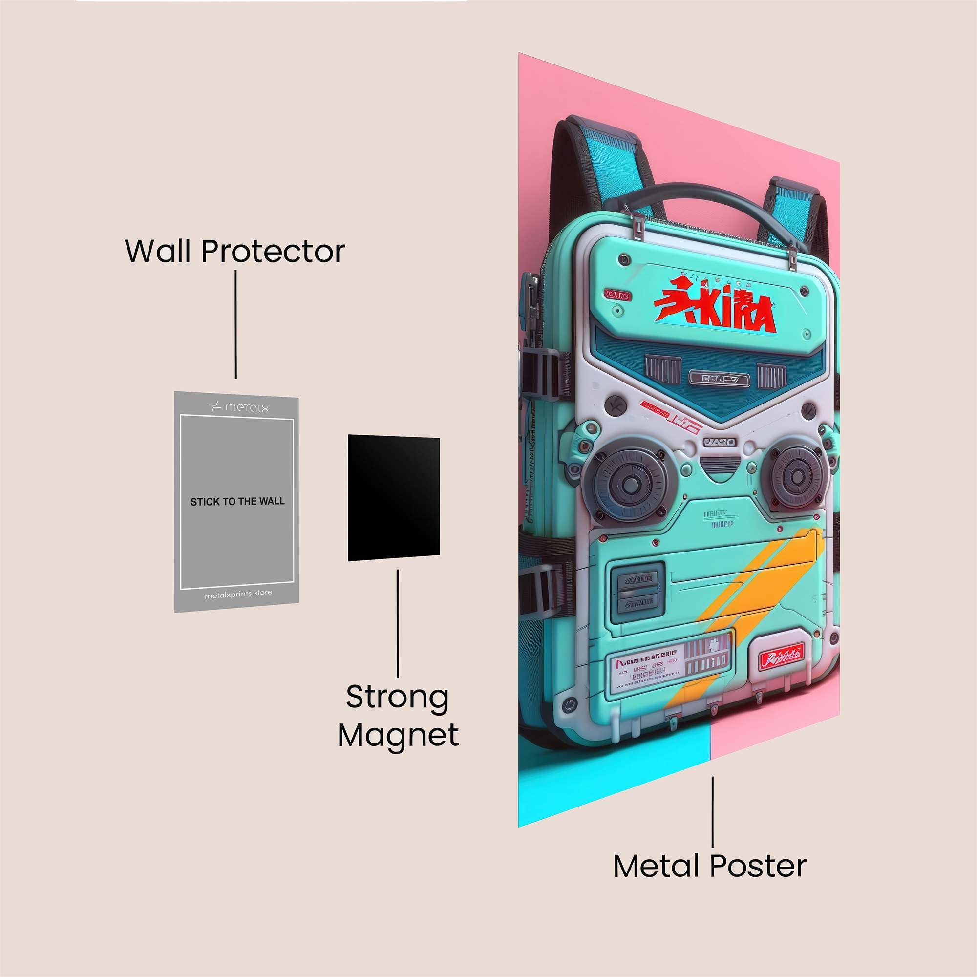 Akira Adventure Safe Wall Magnetic / M