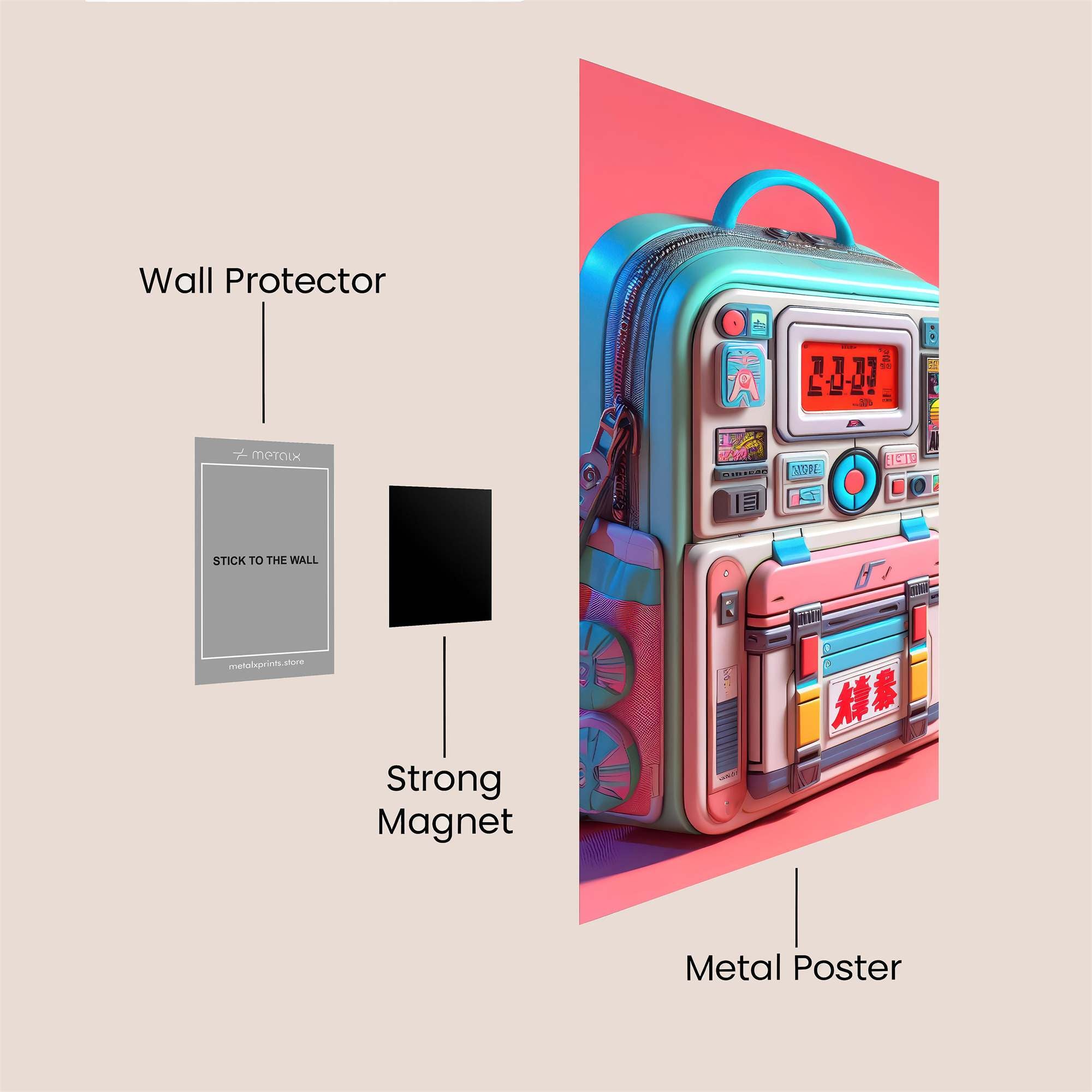 Gadget Whimsy Safe Wall Magnetic / M