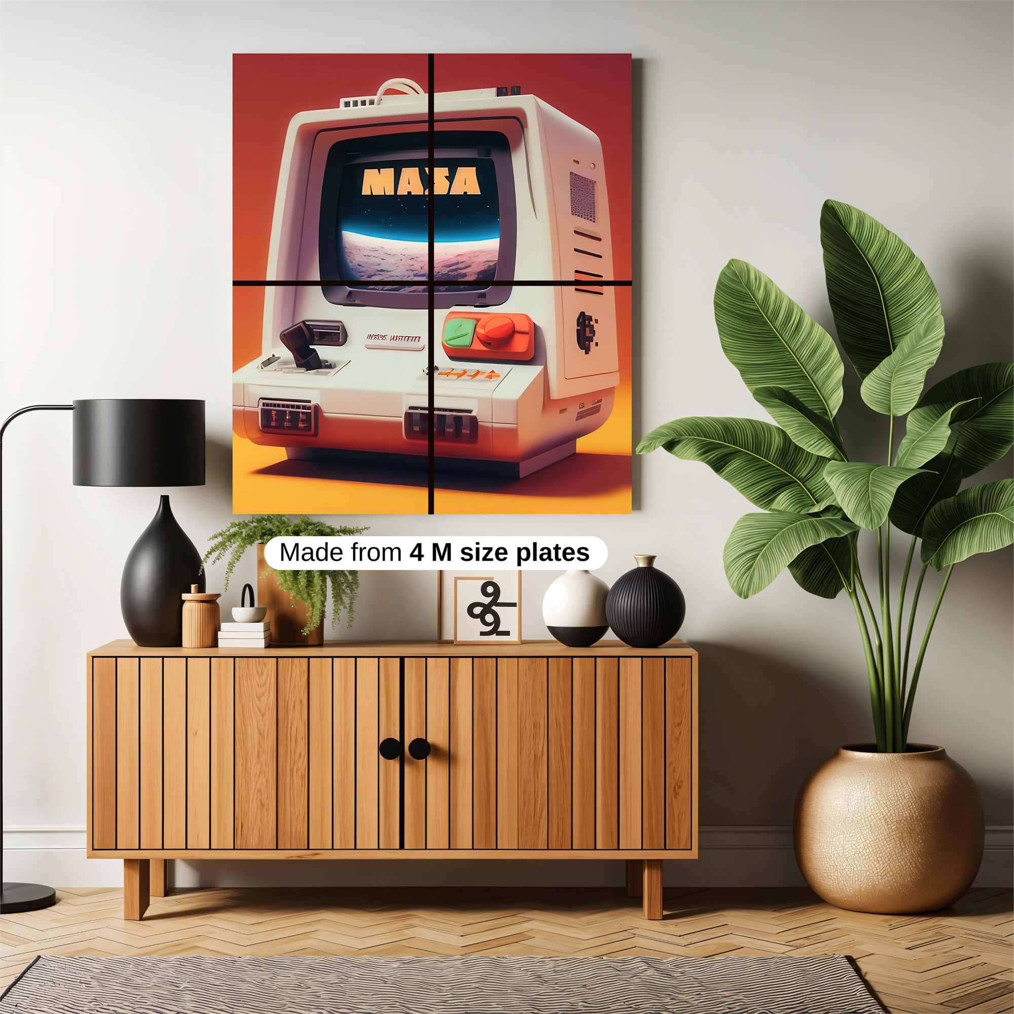 Masa Retro Safe Wall Magnetic / M