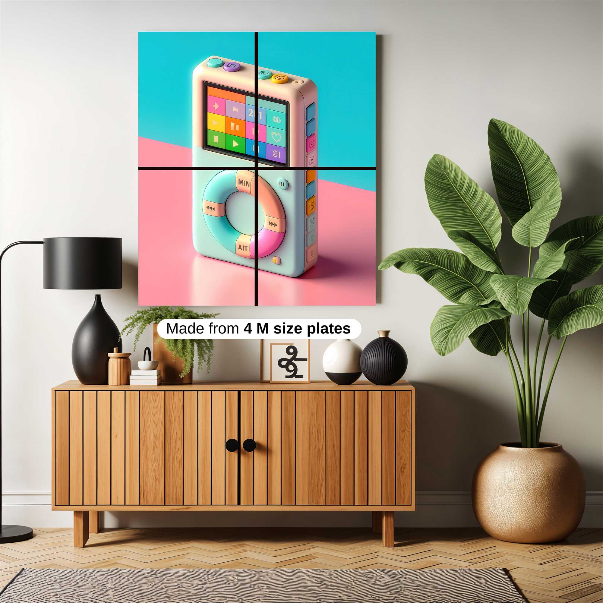 Retro Whimsy Safe Wall Magnetic / M