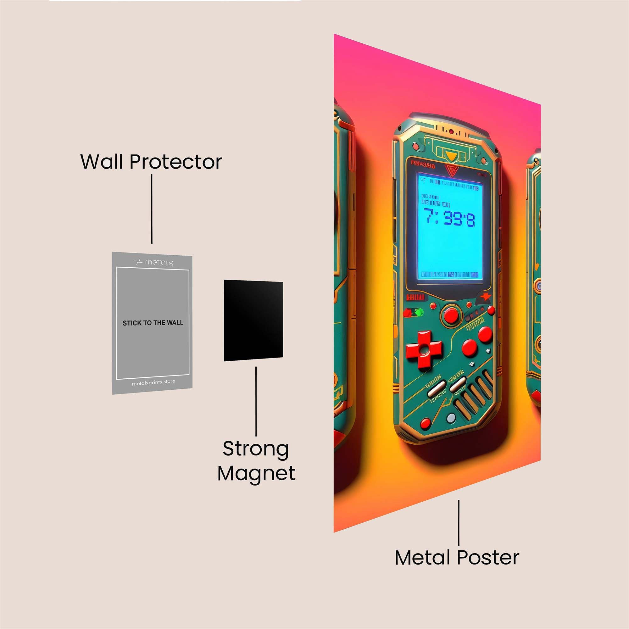 RetroVibe Safe Wall Magnetic / M