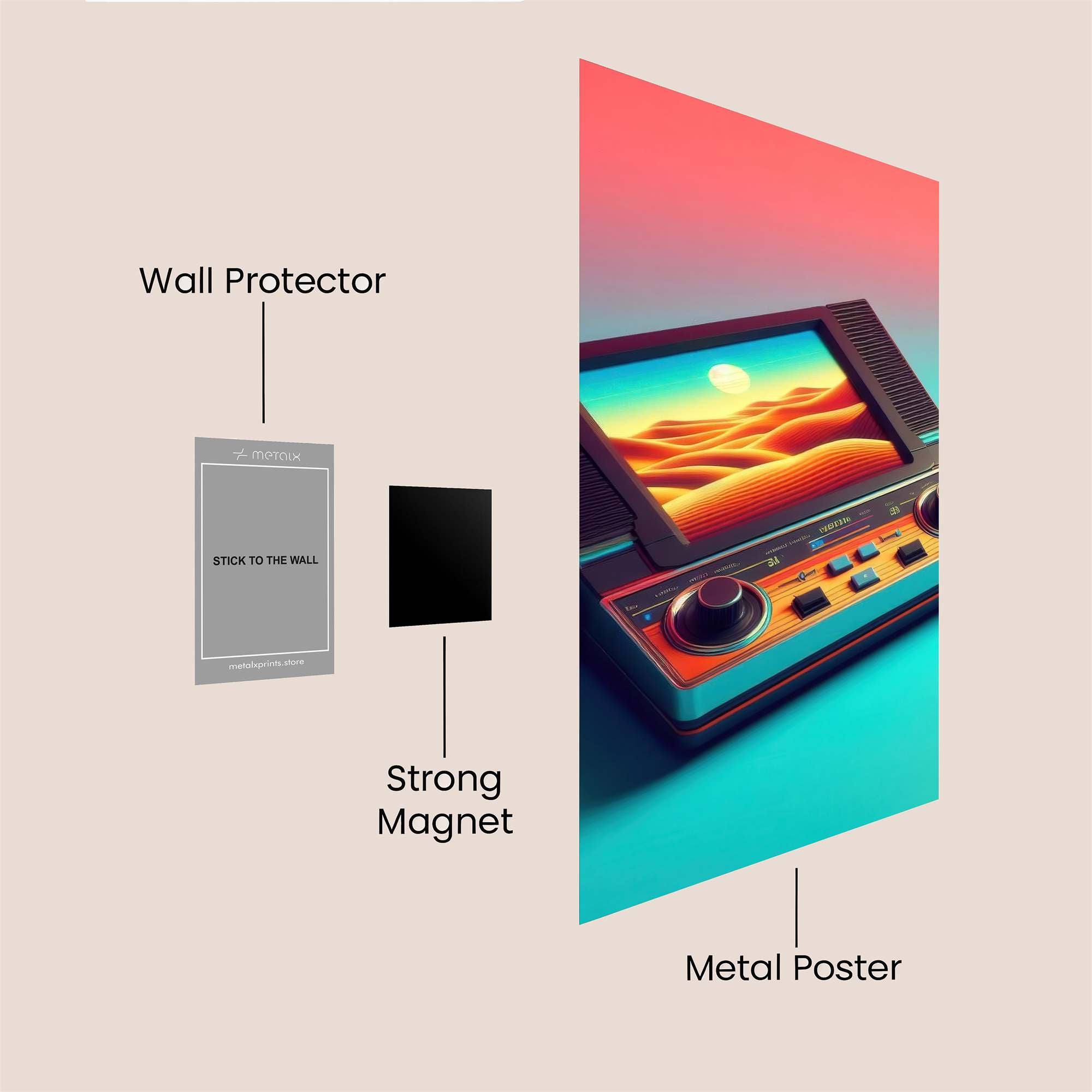 DuneDream Safe Wall Magnetic / M