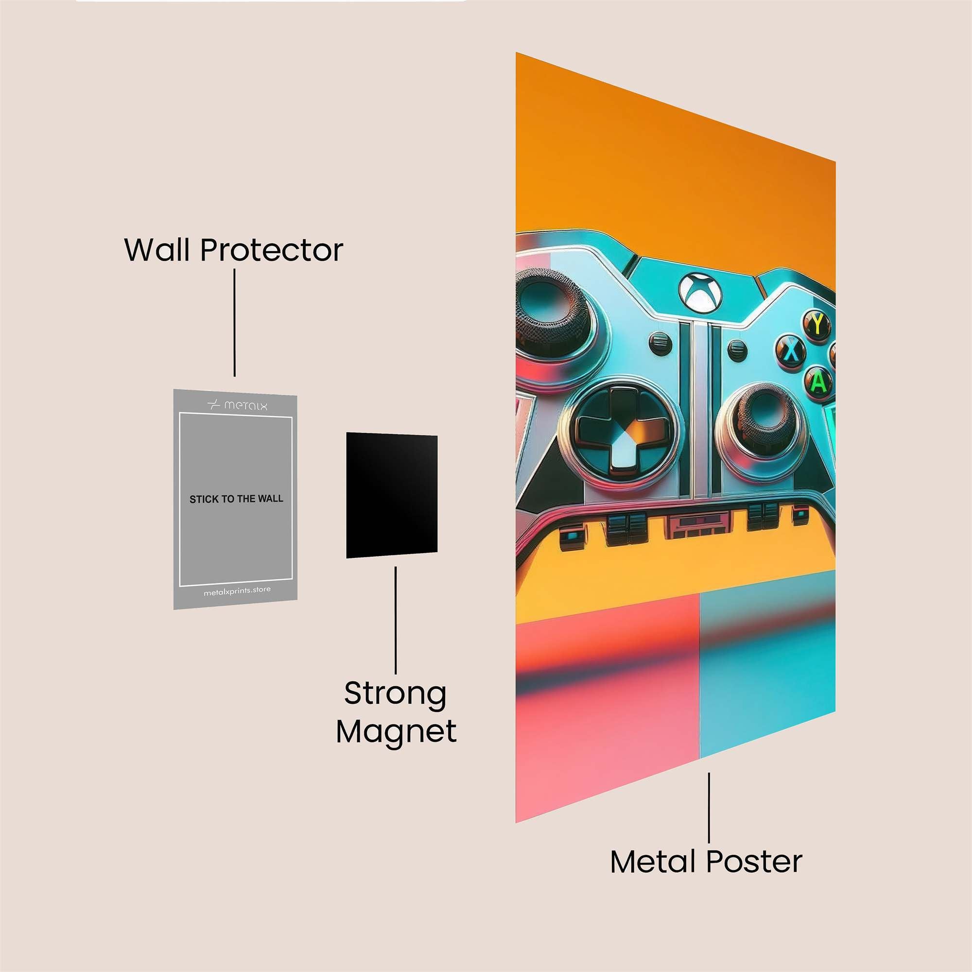 Xbox Futuristic Safe Wall Magnetic / M